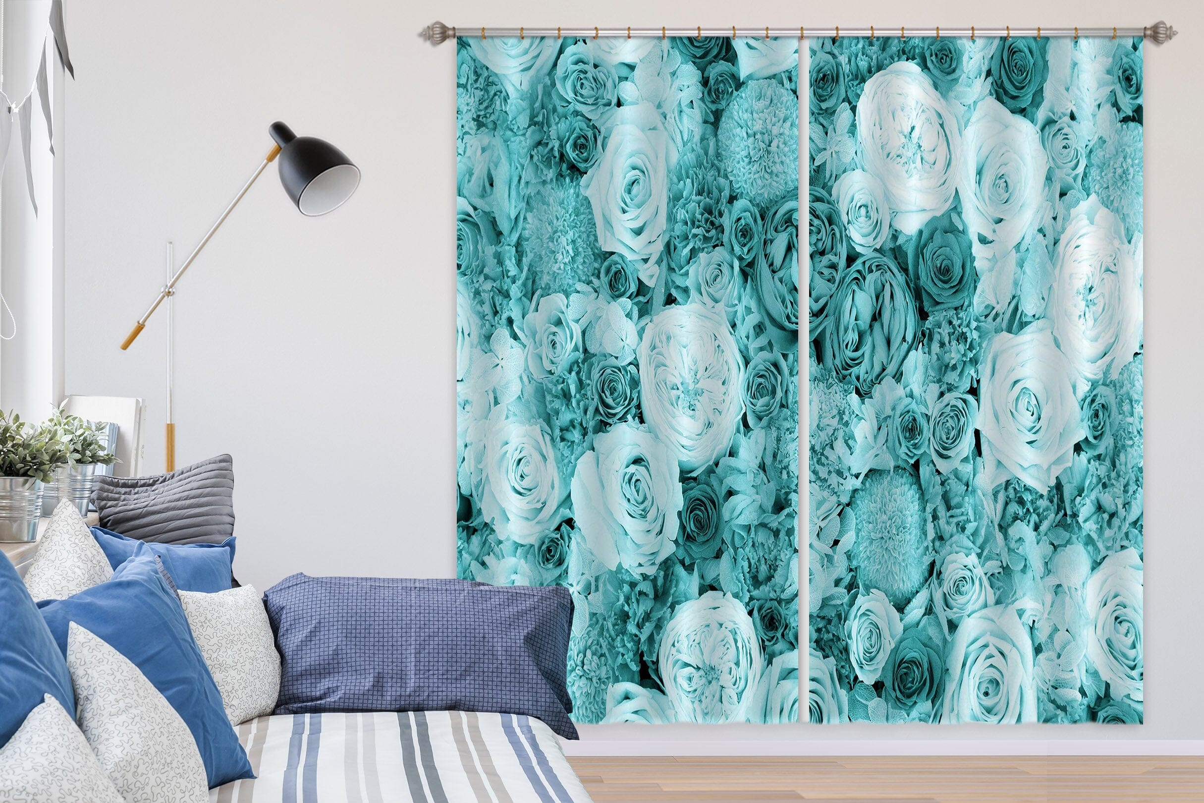3D Garden 045 Noirblanc777 Curtain Curtains Drapes Curtains AJ Creativity Home 