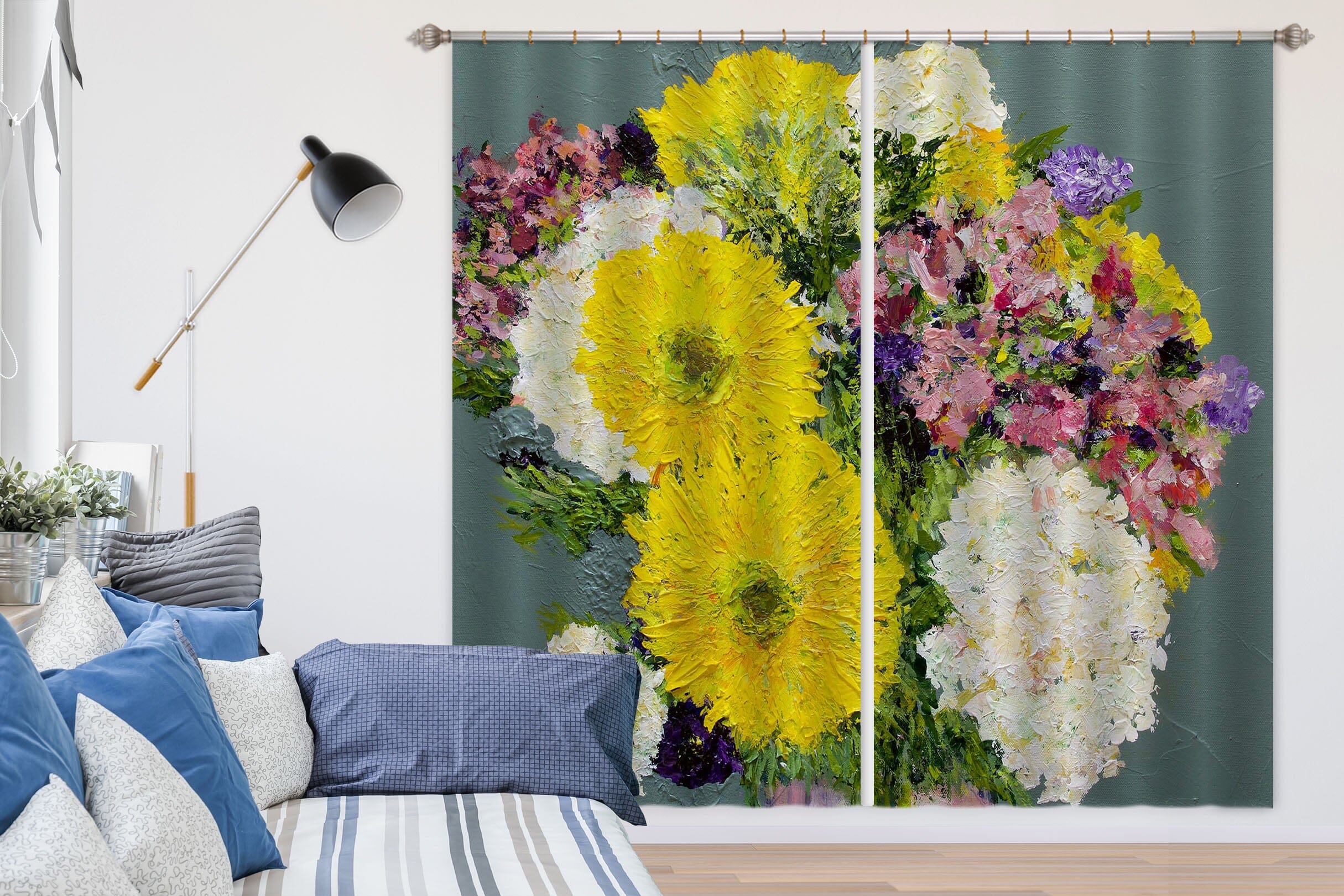 3D Bouquet 209 Allan P. Friedlander Curtain Curtains Drapes Curtains AJ Creativity Home 