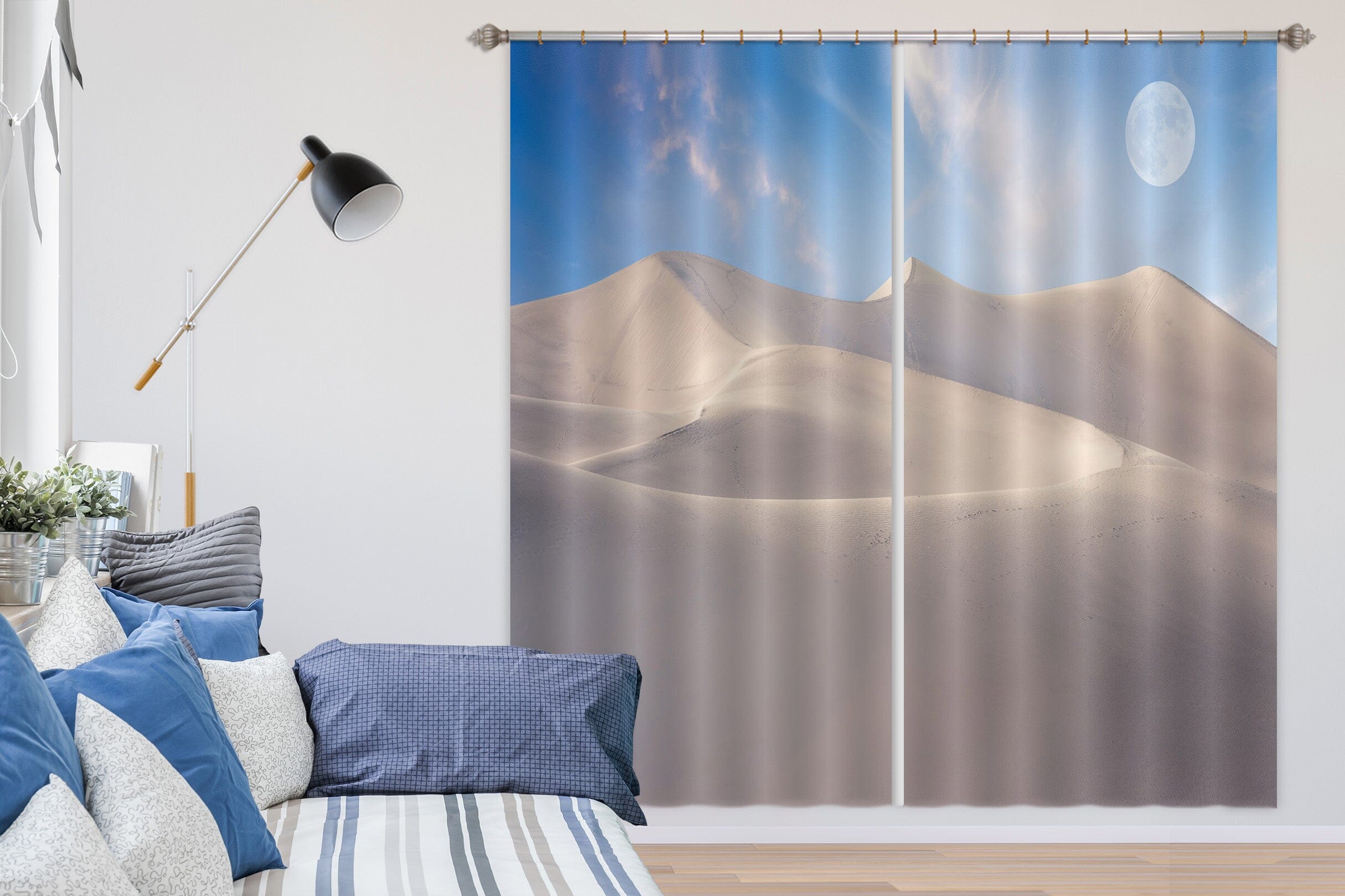 3D White Desert 184 Marco Carmassi Curtain Curtains Drapes Curtains AJ Creativity Home 