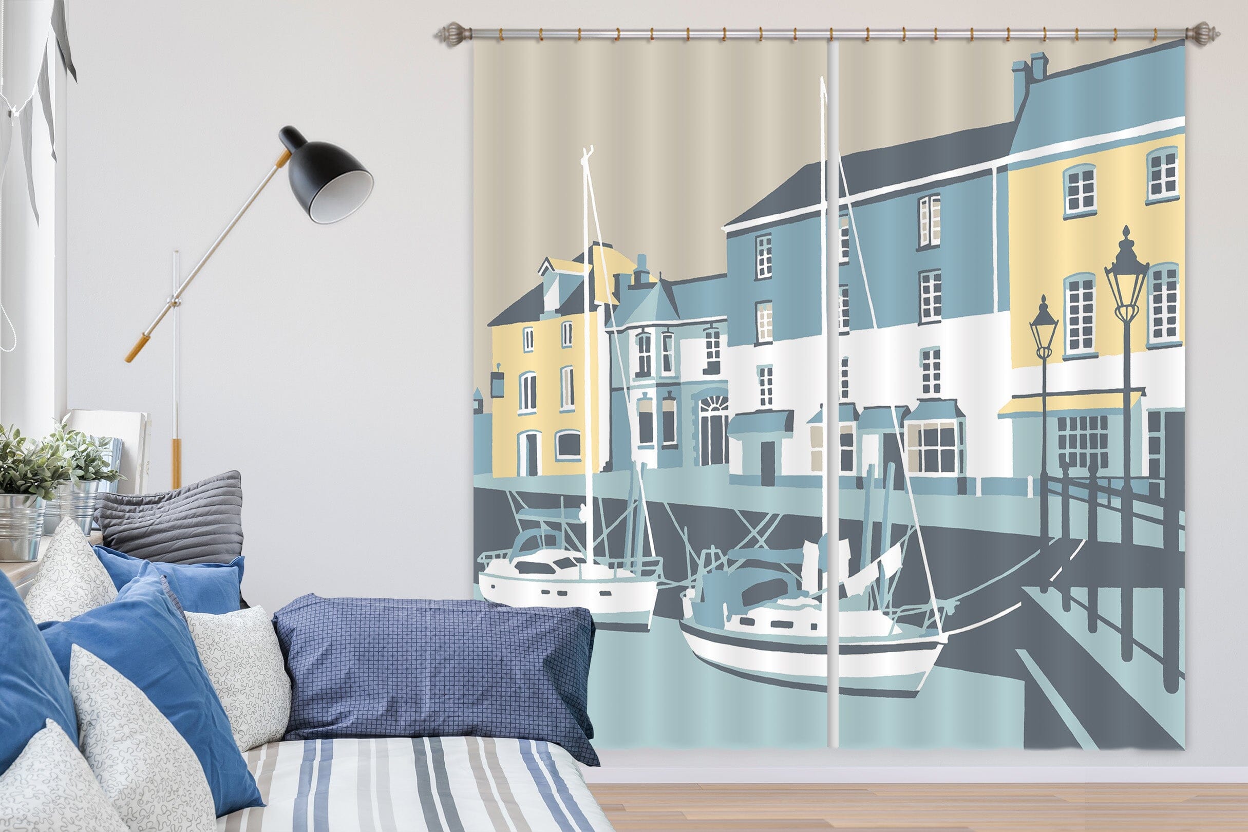 3D Padstow 049 Steve Read Curtain Curtains Drapes Curtains AJ Creativity Home 