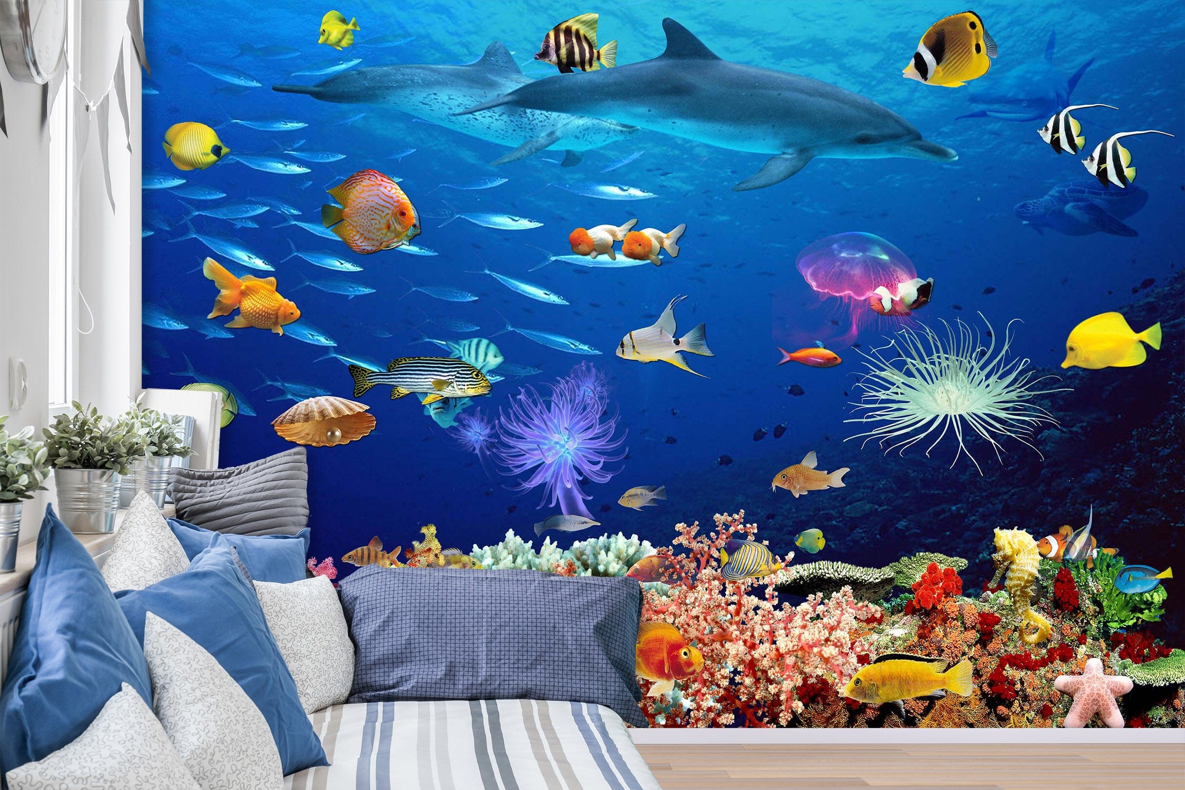 3D The Underwater World 1403 Wall Murals Wallpaper AJ Wallpaper 2 