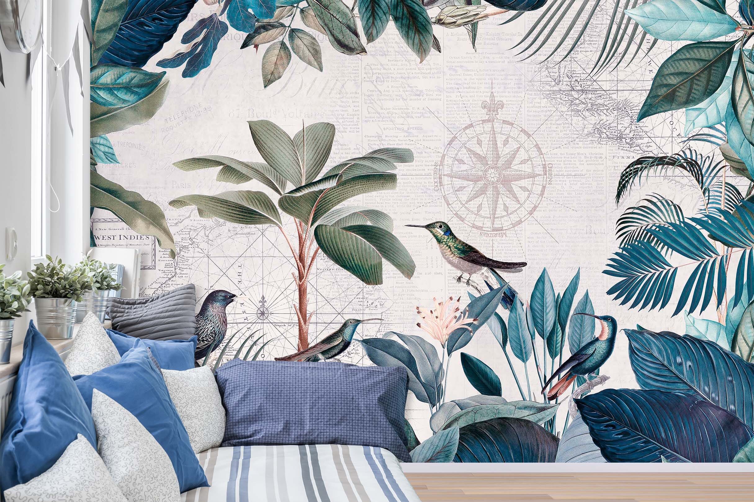 3D Bird Singing 1020 Andrea haase Wall Mural Wall Murals Wallpaper AJ Wallpaper 2 
