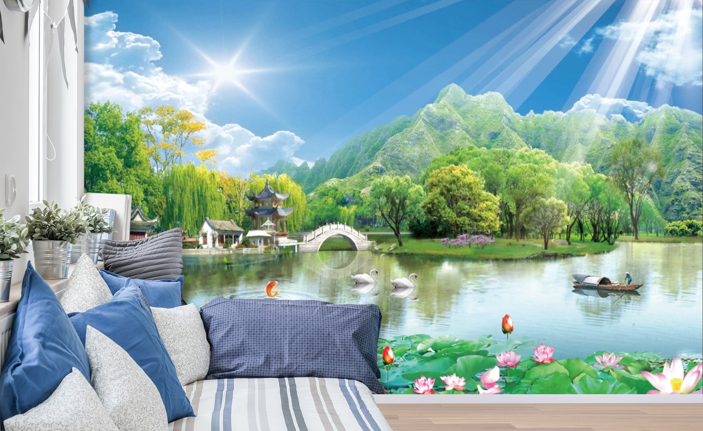 3D Clear Sky 1417 Wall Murals Wallpaper AJ Wallpaper 2 