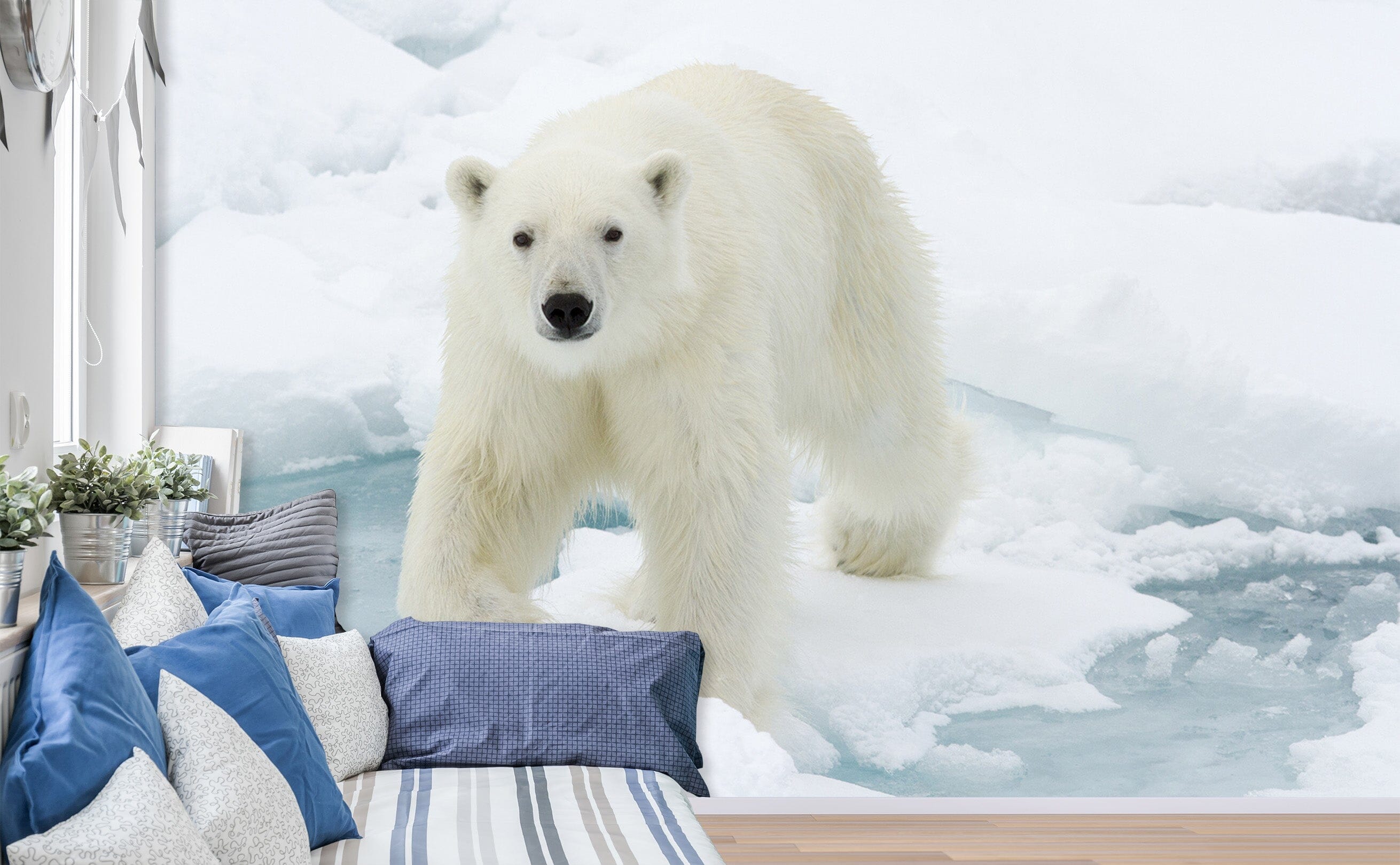 3D Polar Bear 121 Wall Murals Wallpaper AJ Wallpaper 2 