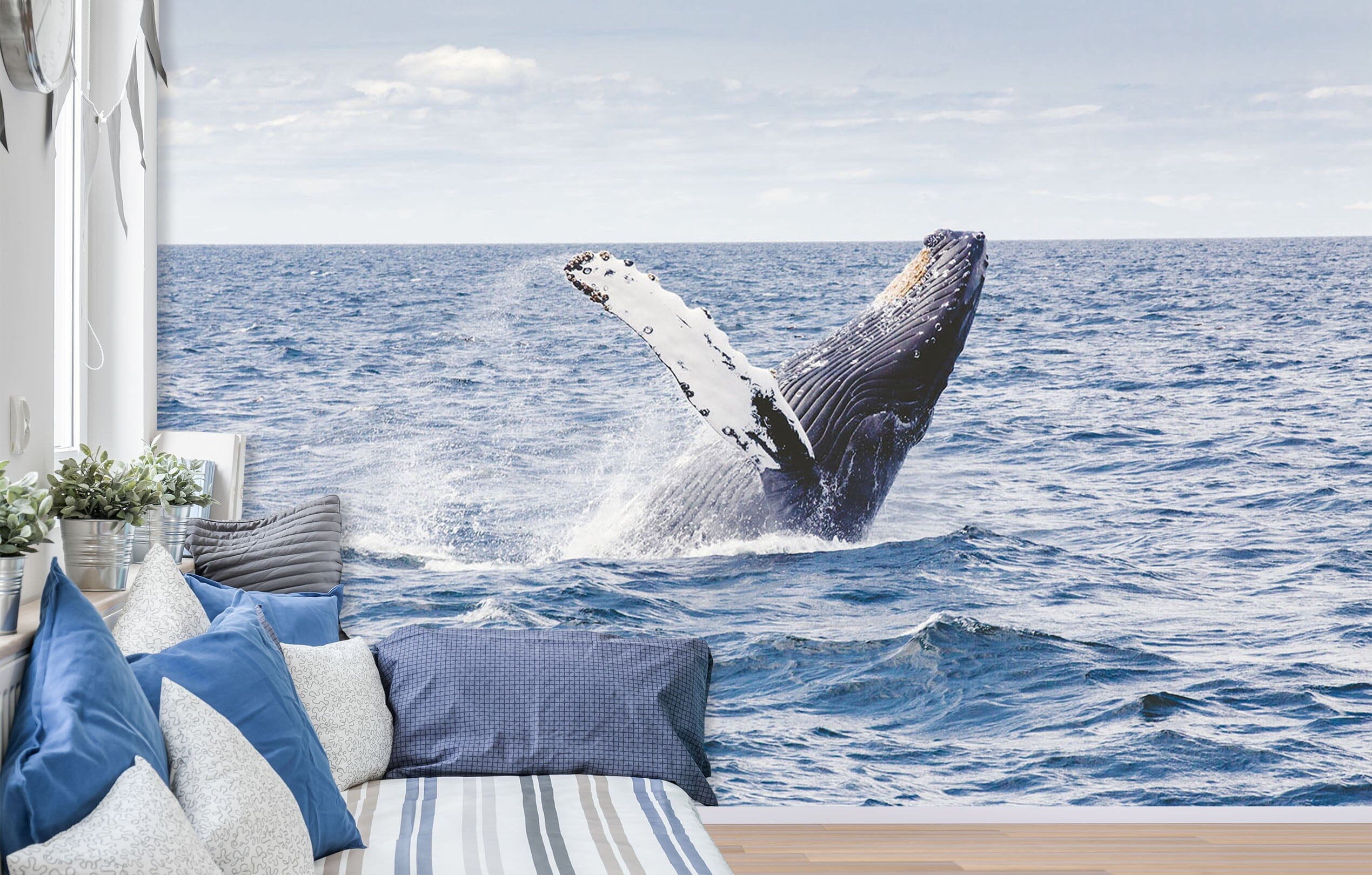 3D Whale Sea 159 Wall Murals Wallpaper AJ Wallpaper 2 