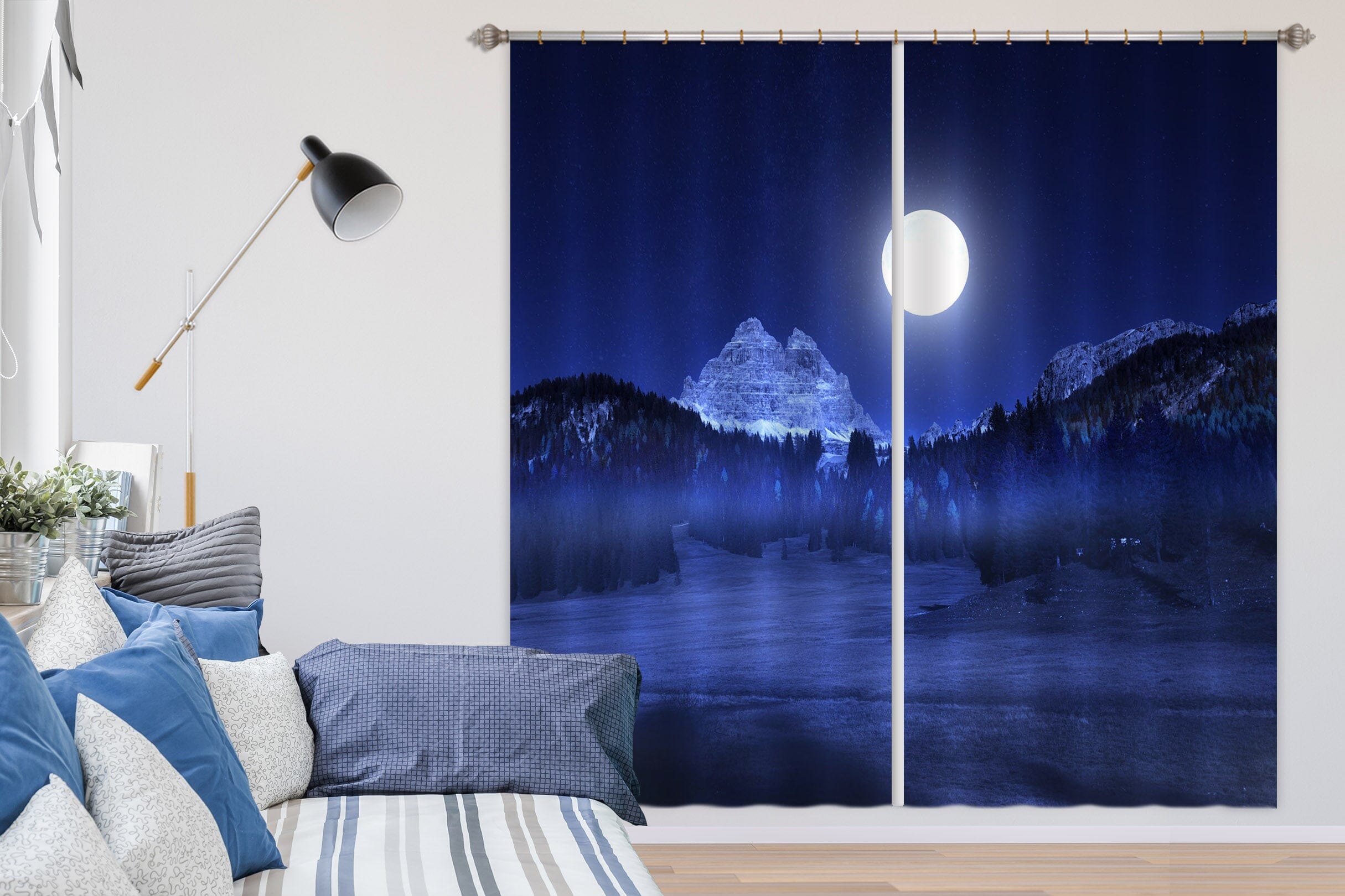 3D Moon Canyon 177 Marco Carmassi Curtain Curtains Drapes Curtains AJ Creativity Home 