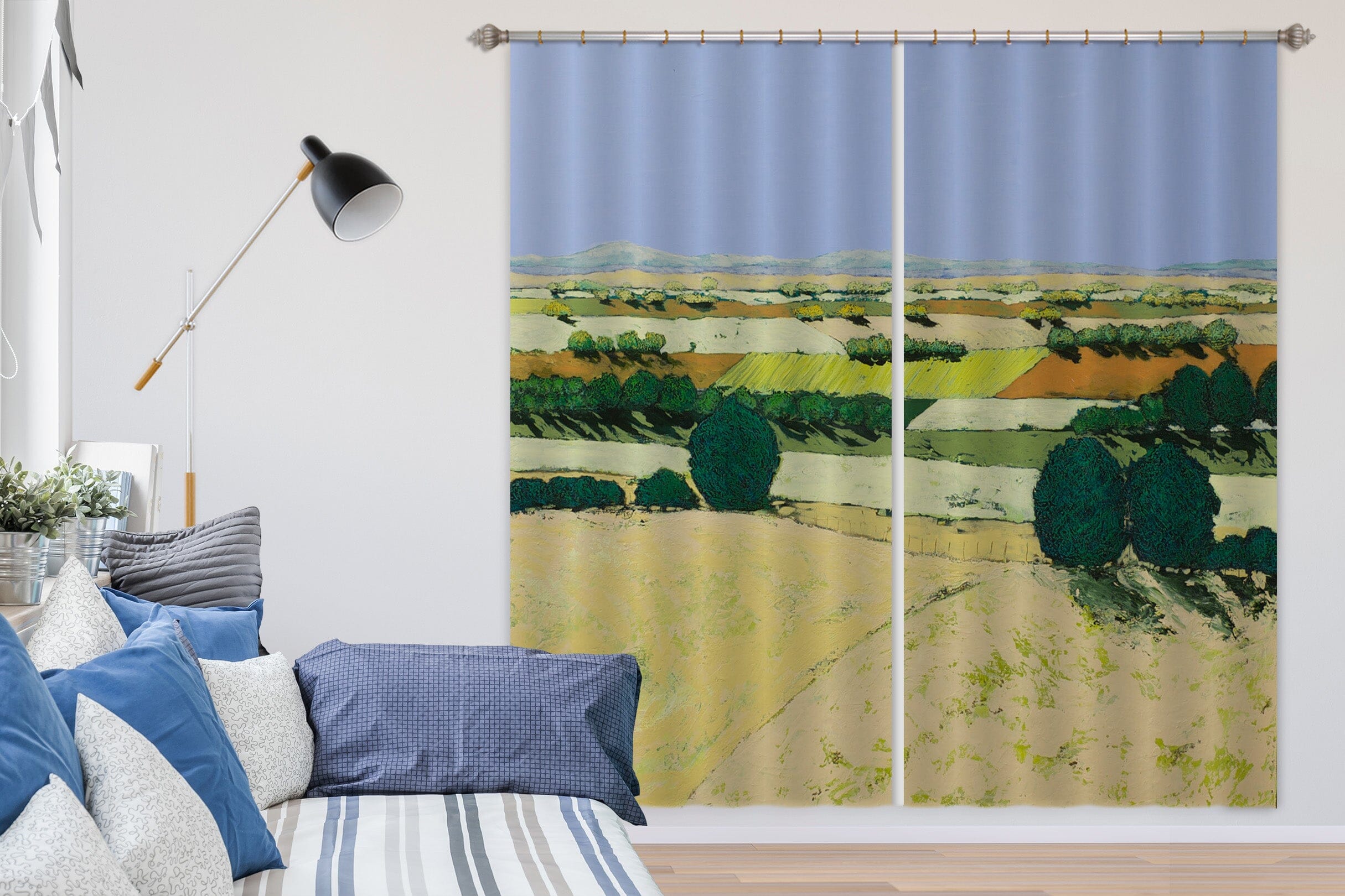 3D Green Field 107 Allan P. Friedlander Curtain Curtains Drapes Curtains AJ Creativity Home 