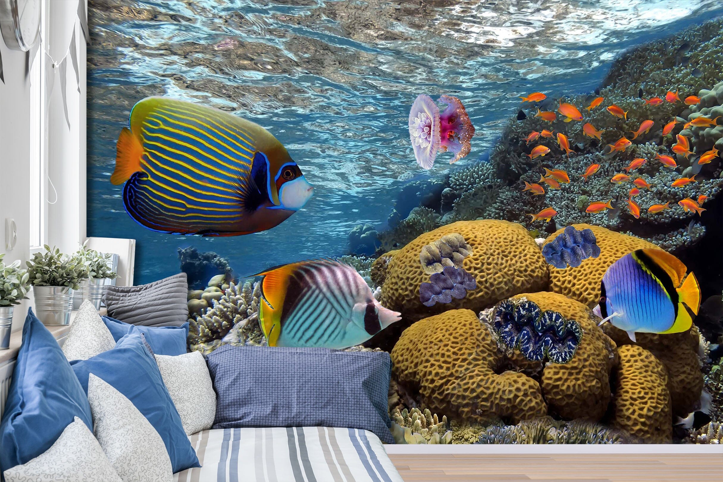 3D Undersea Fish 1459 Wall Murals Wallpaper AJ Wallpaper 2 