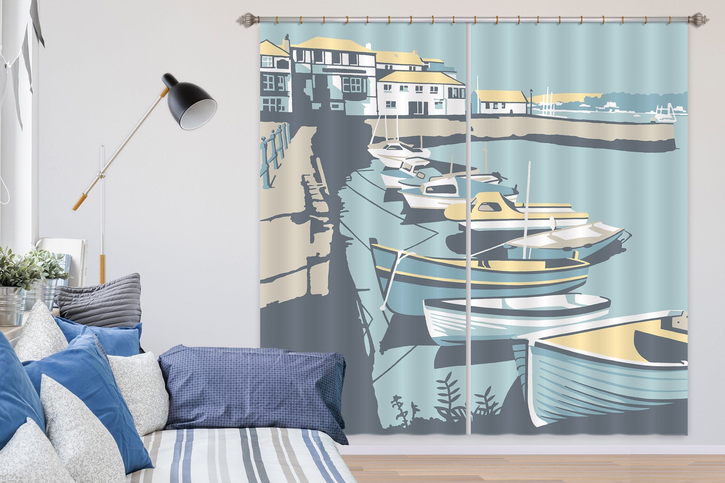 3D Falmouth 115 Steve Read Curtain Curtains Drapes Curtains AJ Creativity Home 