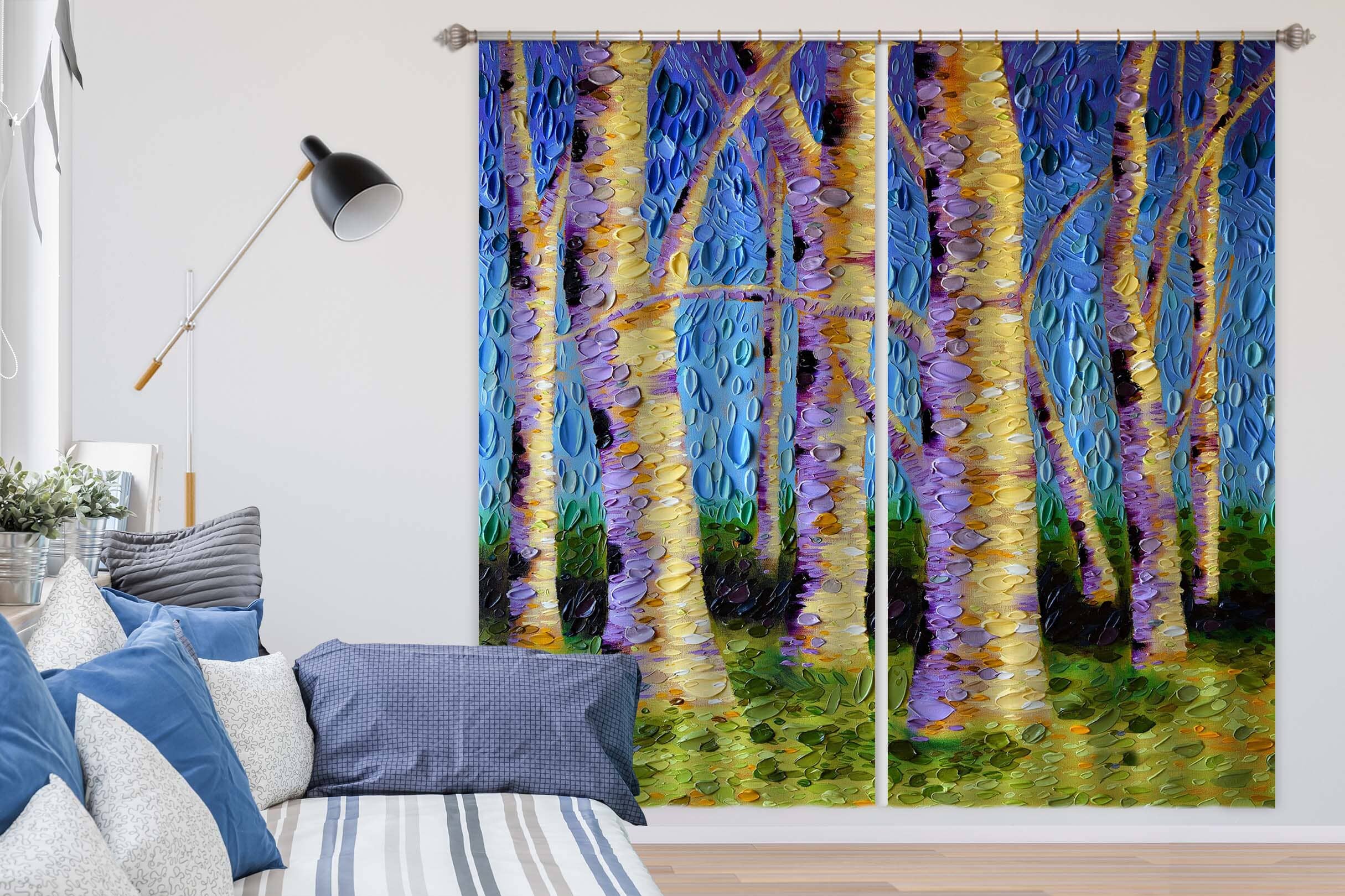 3D The Lyrical Garden 065 Dena Tollefson Curtain Curtains Drapes Curtains AJ Creativity Home 