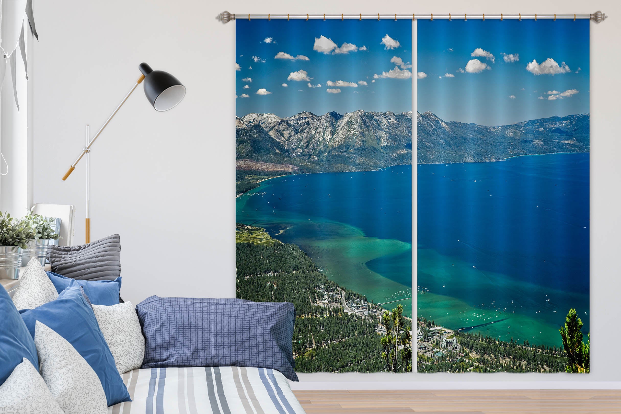 3D Sea Mountain 61239 Kathy Barefield Curtain Curtains Drapes