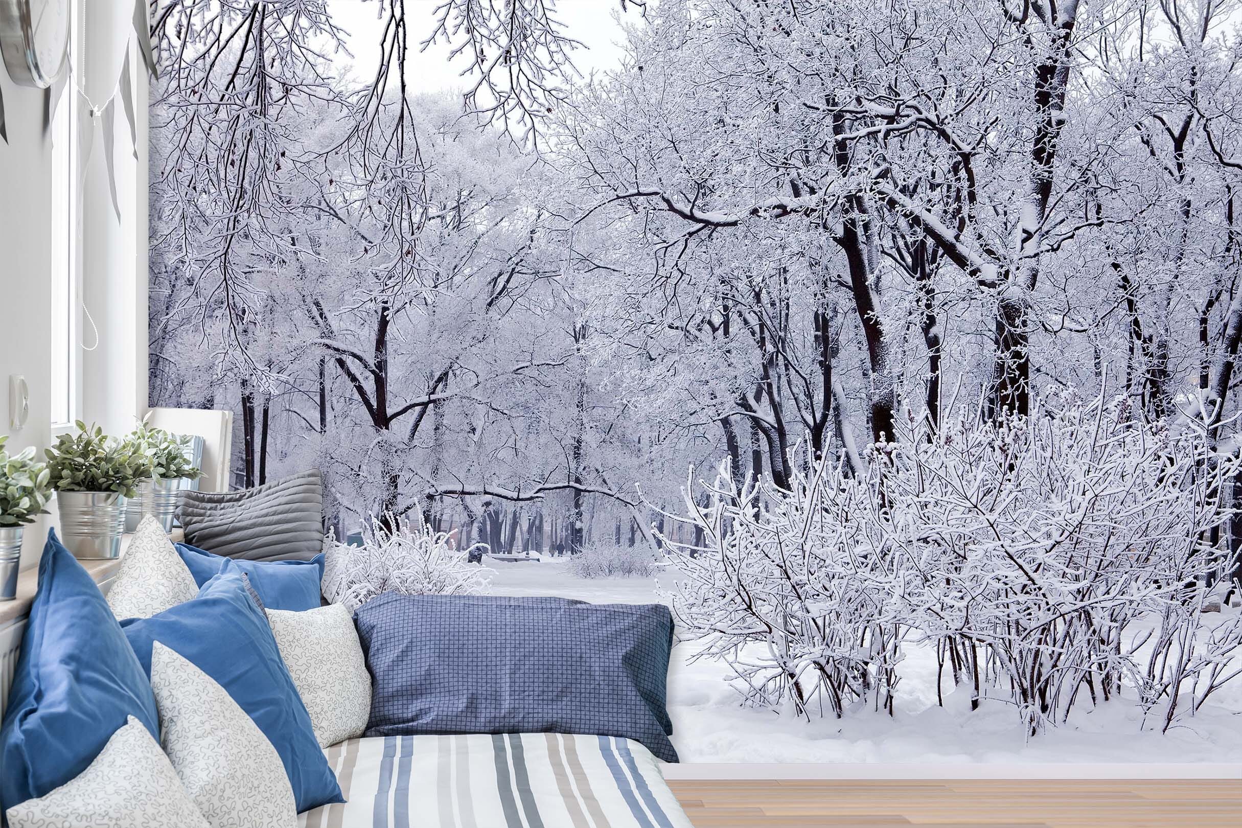3D Snow White Woods 1438 Wall Murals Wallpaper AJ Wallpaper 2 