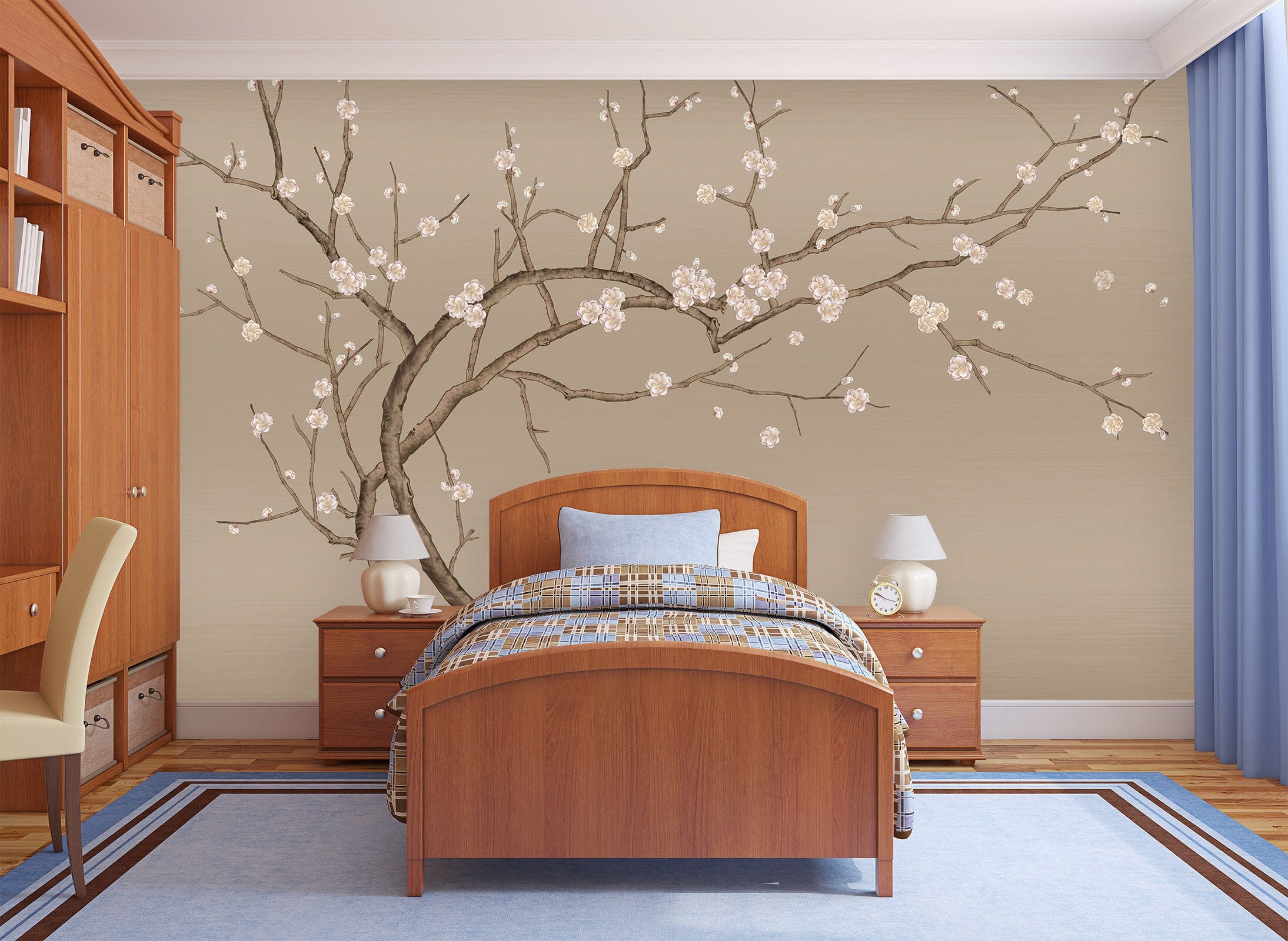 3D Tree Bent Over 1438 Wall Murals Wallpaper AJ Wallpaper 2 