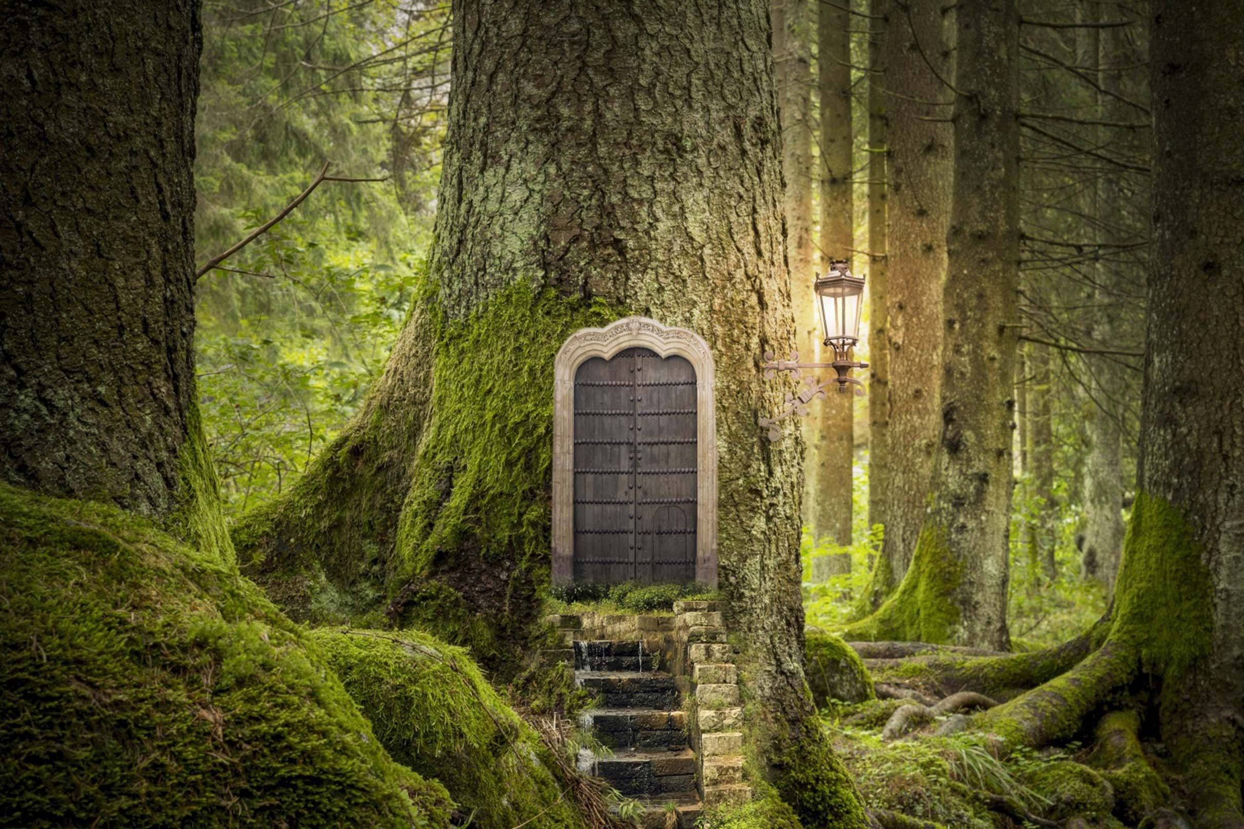 3D Forest Tree House 420 Garage Door Mural Wallpaper AJ Wallpaper 