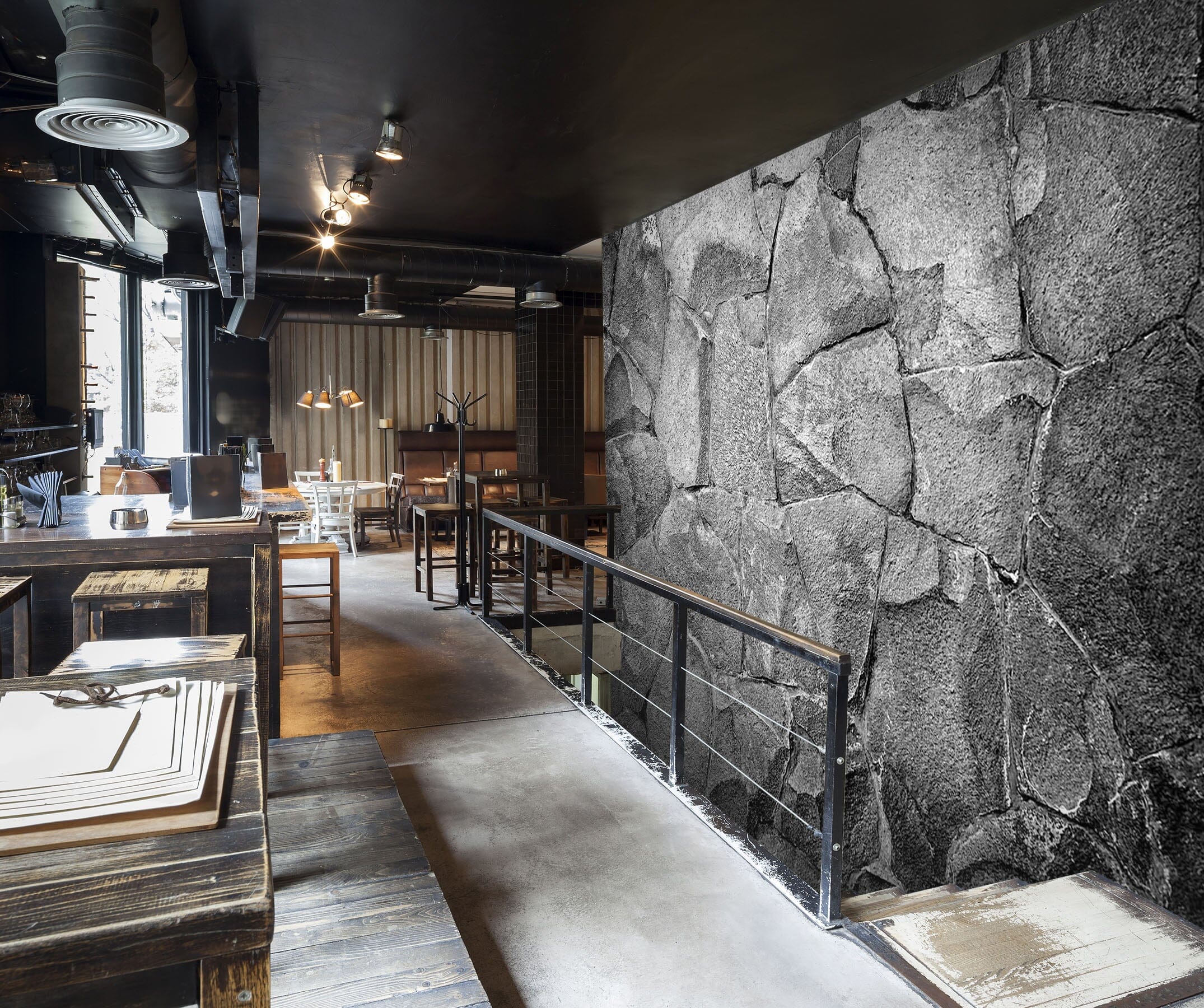 3D Stones Stacked 1930 Wall Murals Wallpaper AJ Wallpaper 2 