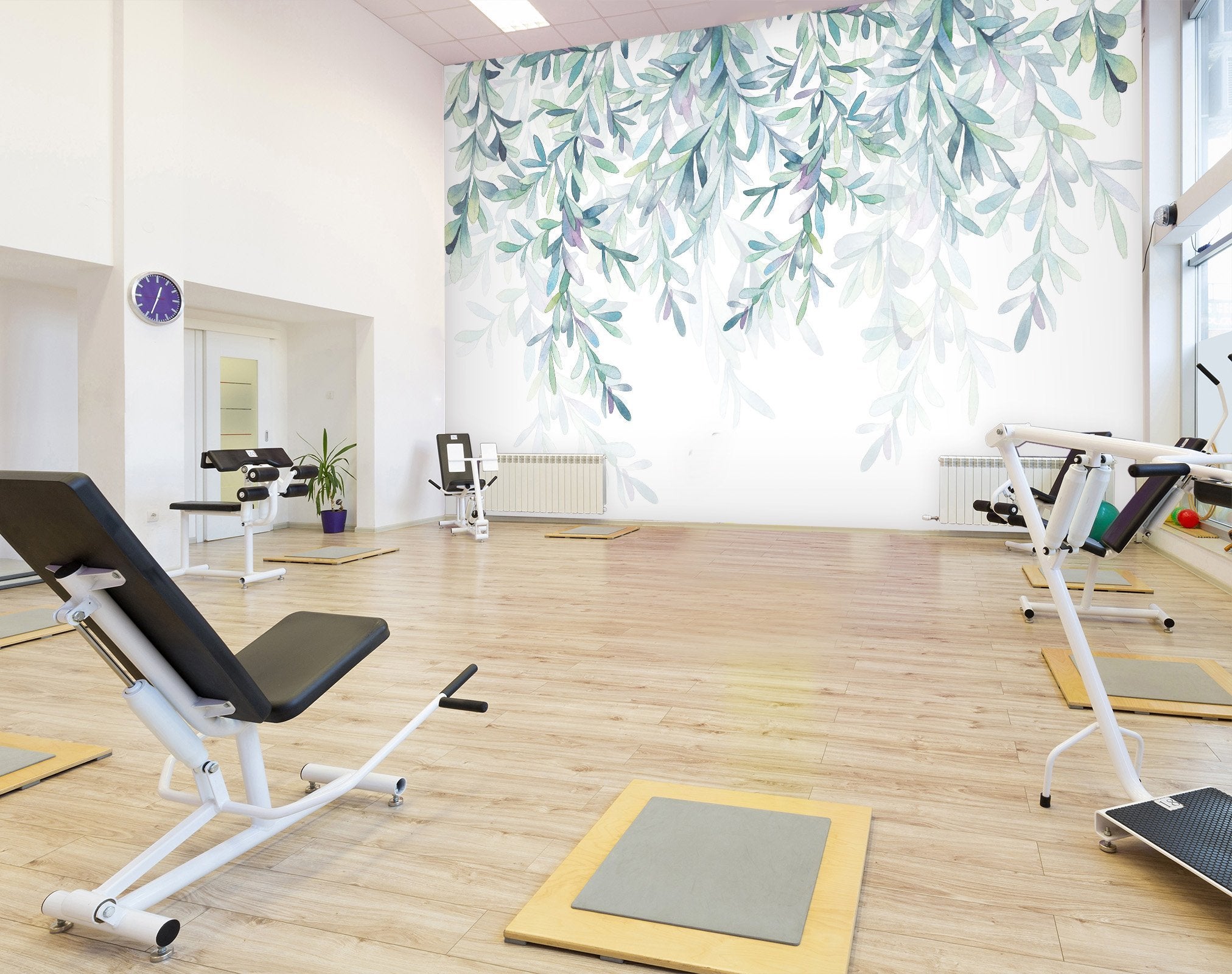 3D green leaves 07 Wall Murals Wallpaper AJ Wallpaper 