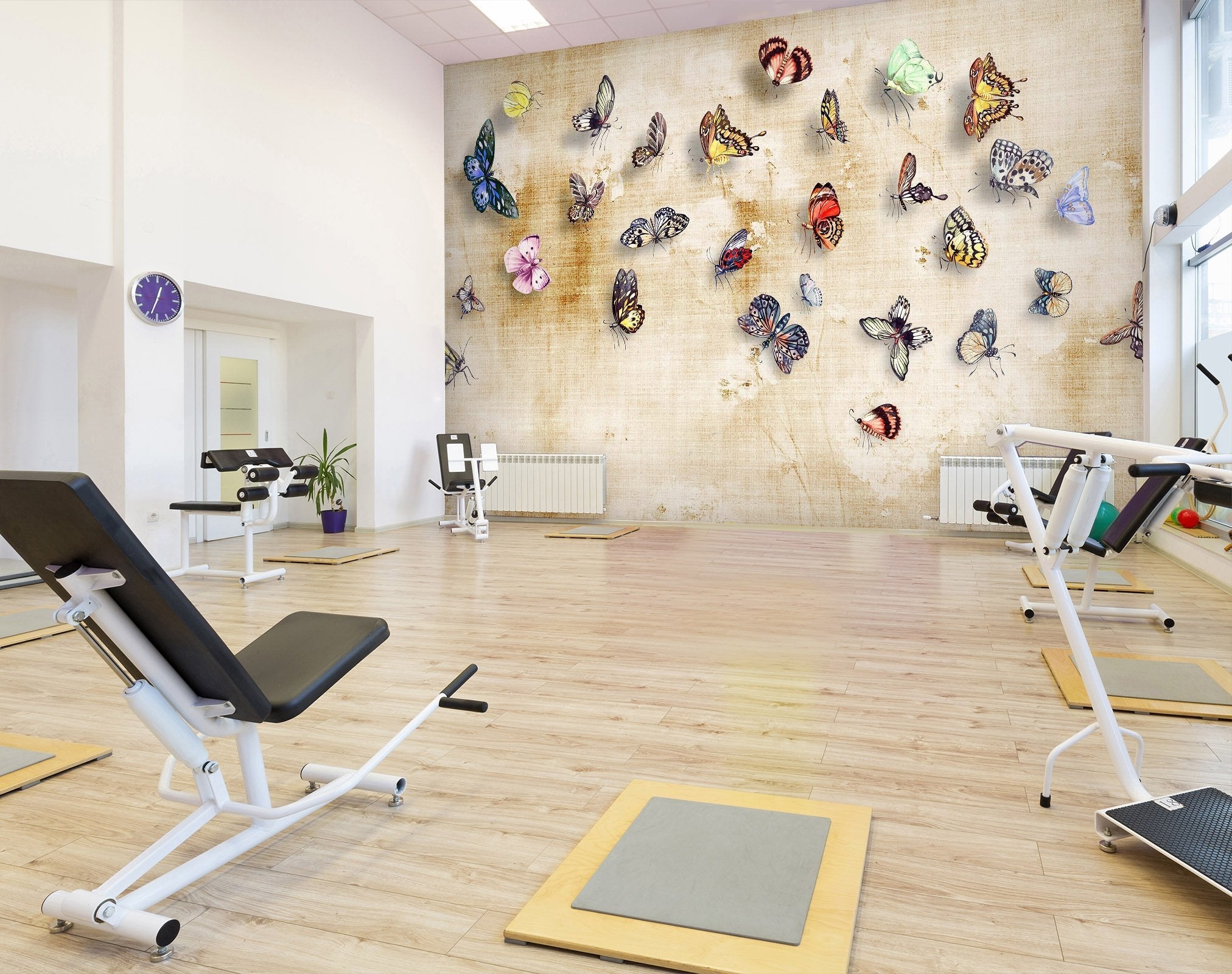 3D colorful butterflies 10 Wall Murals Wallpaper AJ Wallpaper 