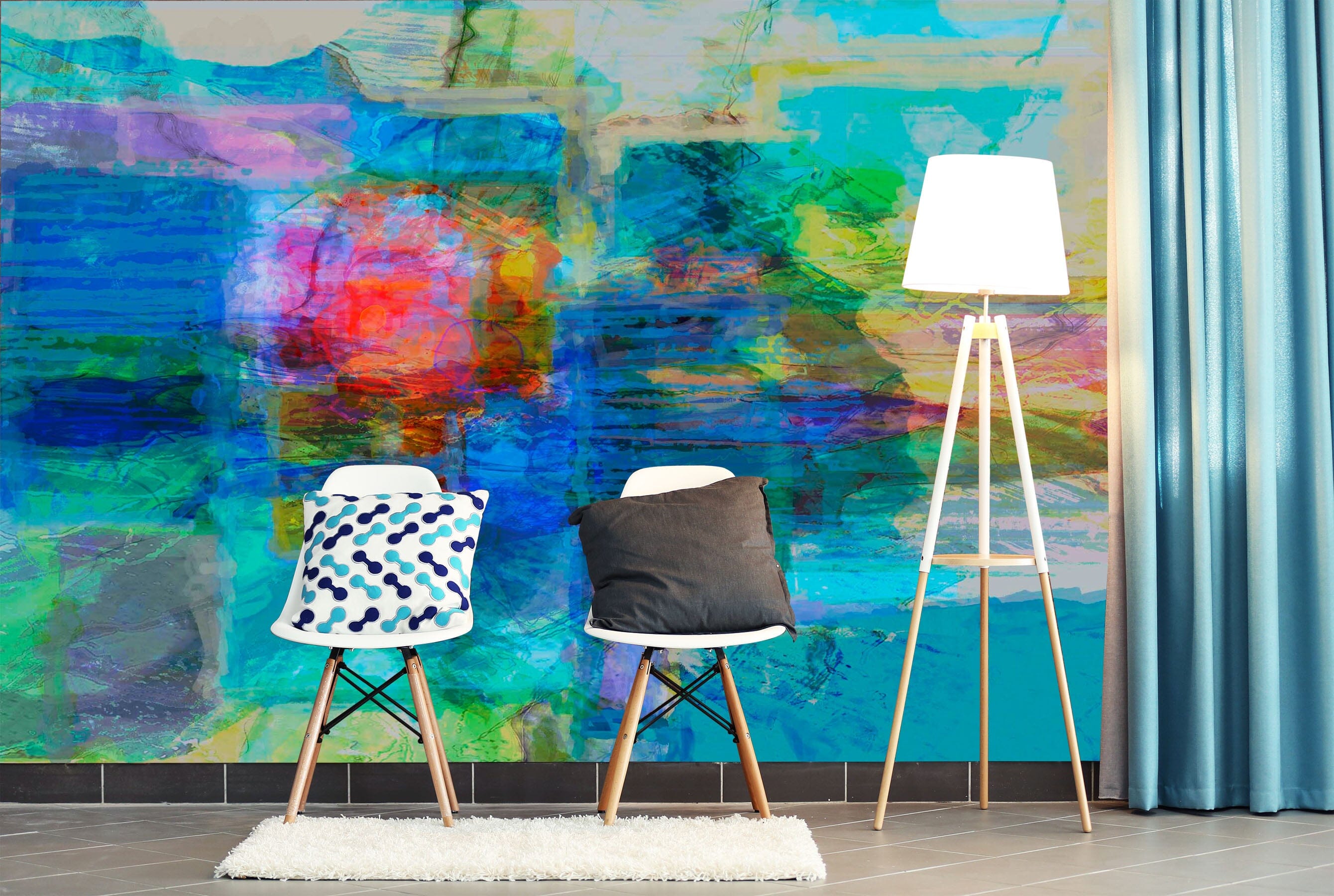 3D Blue Sea 1510 Michael Tienhaara Wall Mural Wall Murals Wallpaper AJ Wallpaper 2 