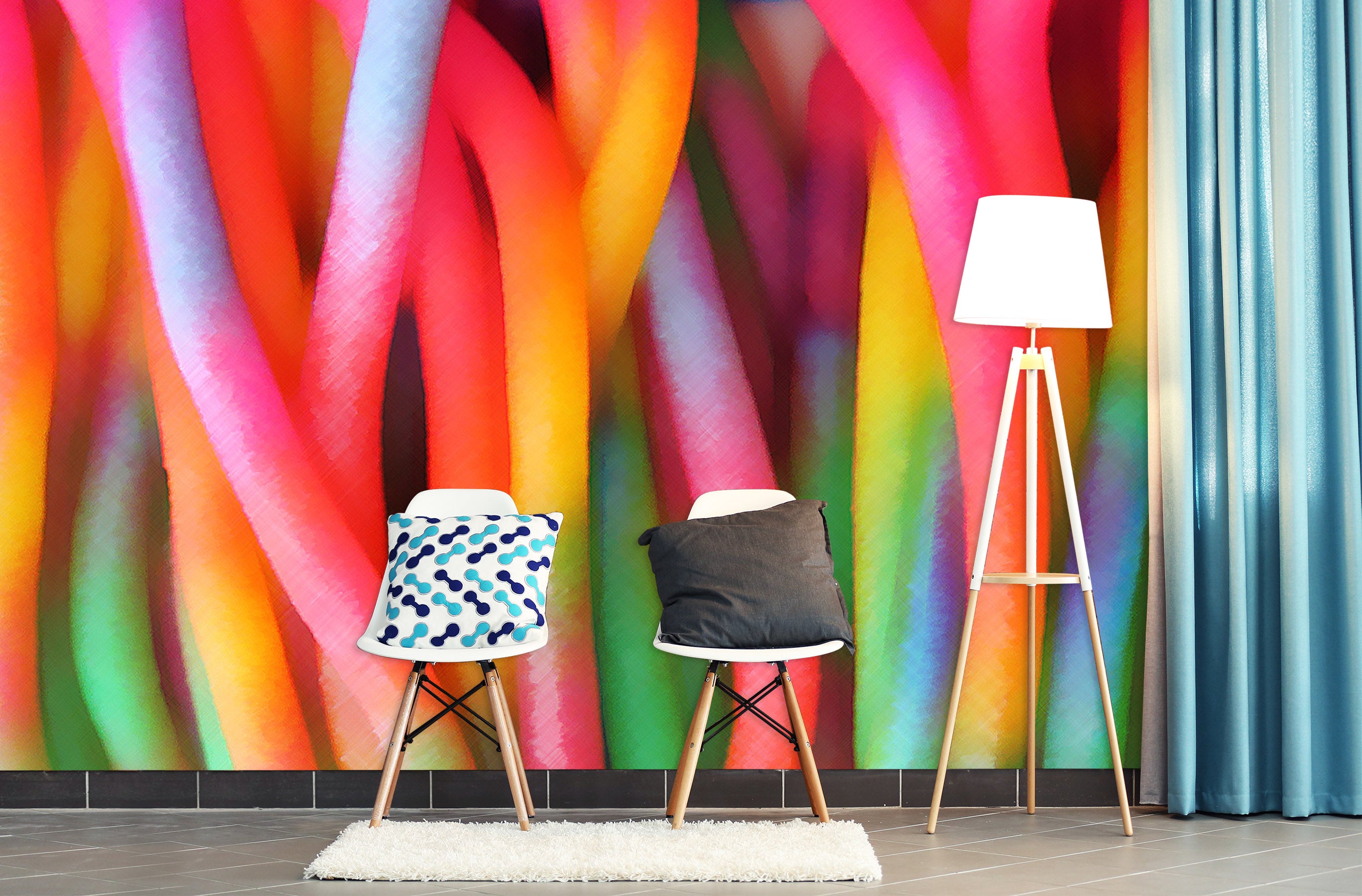 3D Color Bars 70108 Shandra Smith Wall Mural Wall Murals