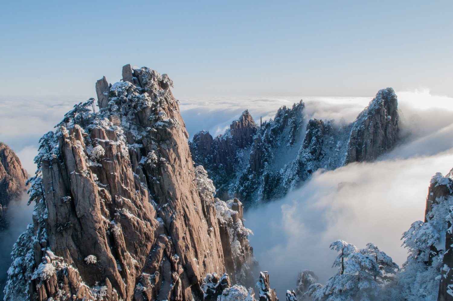 3D Vast Fog Stone Mountain 678 Wallpaper AJ Wallpapers 