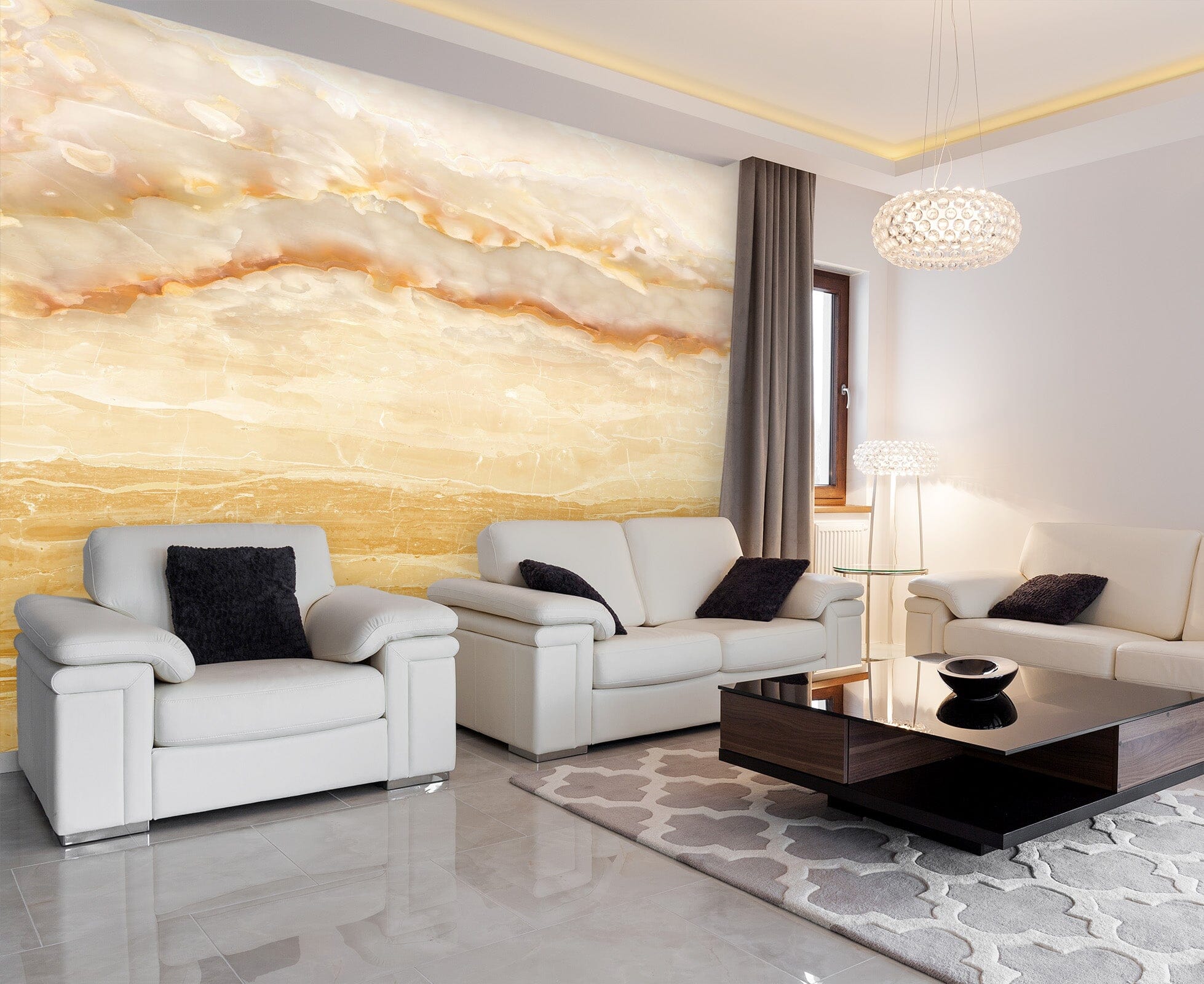 3D Yellow Pattern 1499 Wall Murals Wallpaper AJ Wallpaper 2 