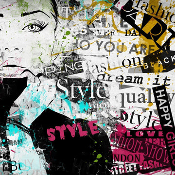 3D Graffiti Girl Charming Eyes 702 Wallpaper AJ Wallpaper 