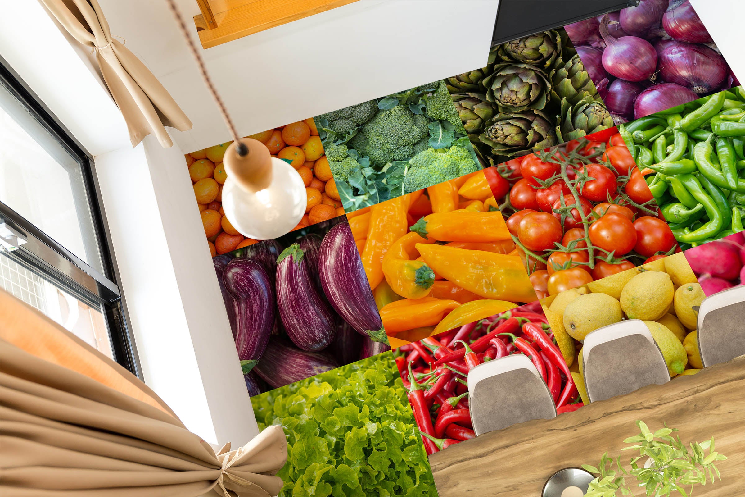 3D Vegetable 98173 Adrian Chesterman Floor Mural