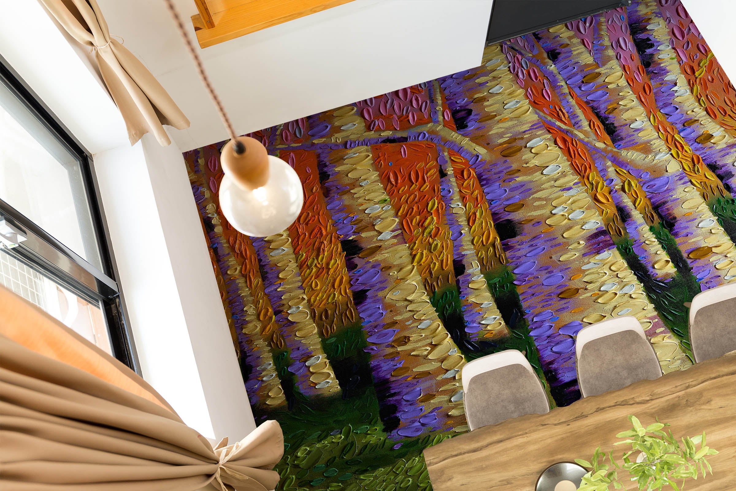 3D Tree Trunk 102166 Dena Tollefson Floor Mural