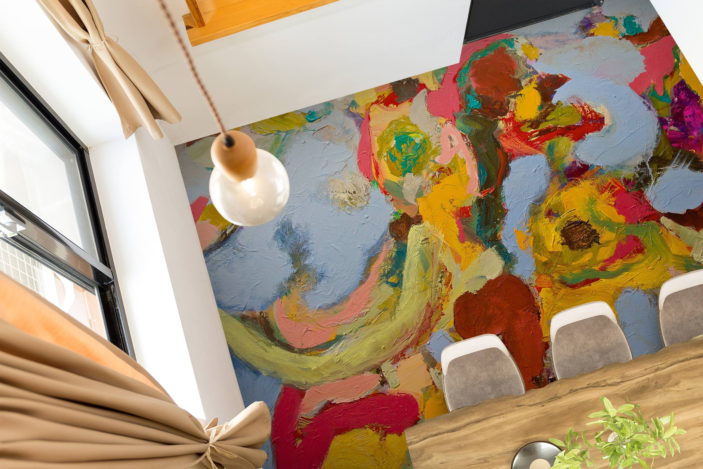 3D Pigment Pattern 9623 Allan P. Friedlander Floor Mural