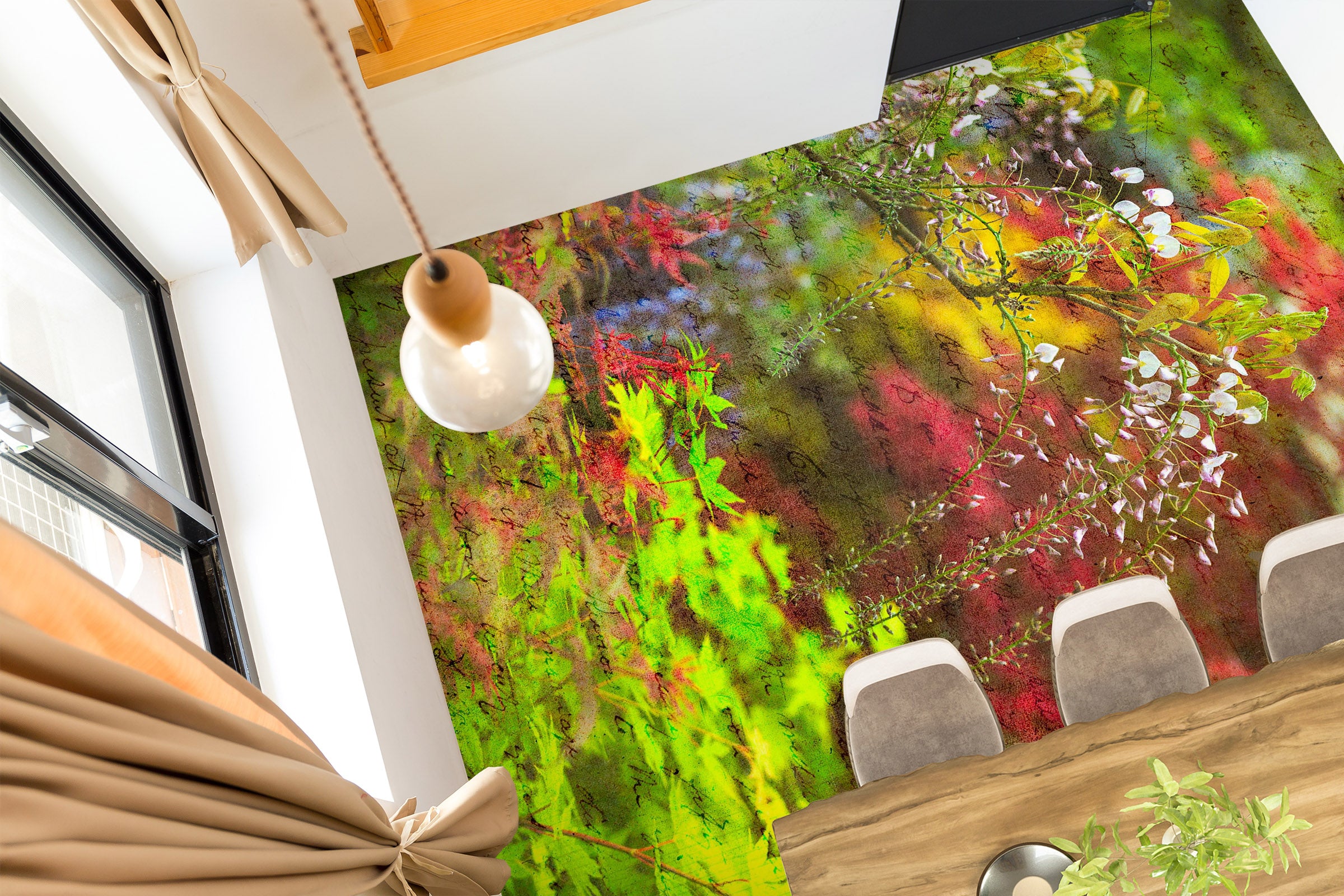 3D Leaves Branches 98175 Adrian Chesterman Floor Mural