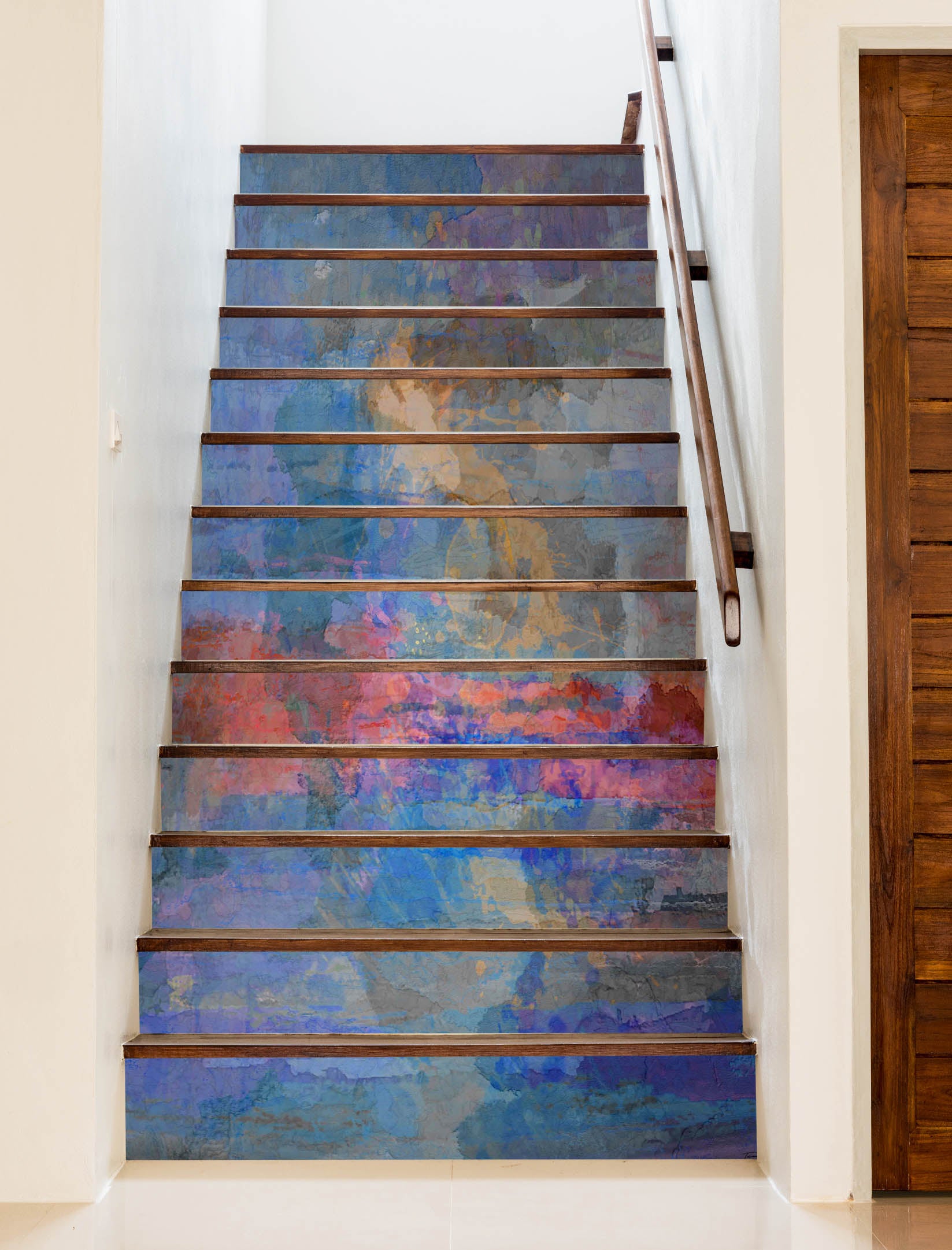 3D Purple Red Pigment Texture 104205 Michael Tienhaara Stair Risers