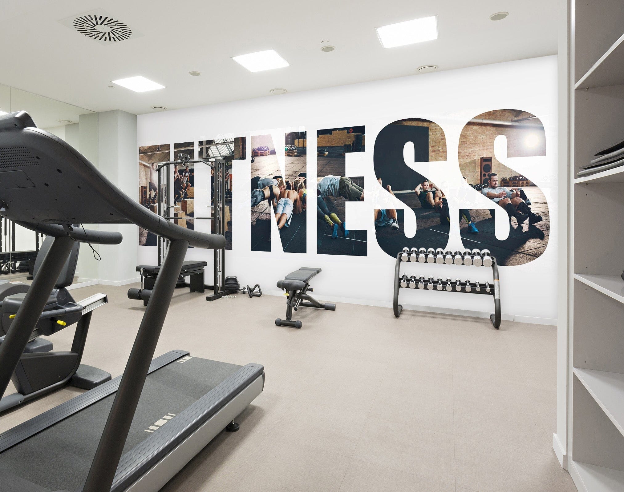 3D Fitness Letters 298 Wall Murals Wallpaper AJ Wallpaper 2 