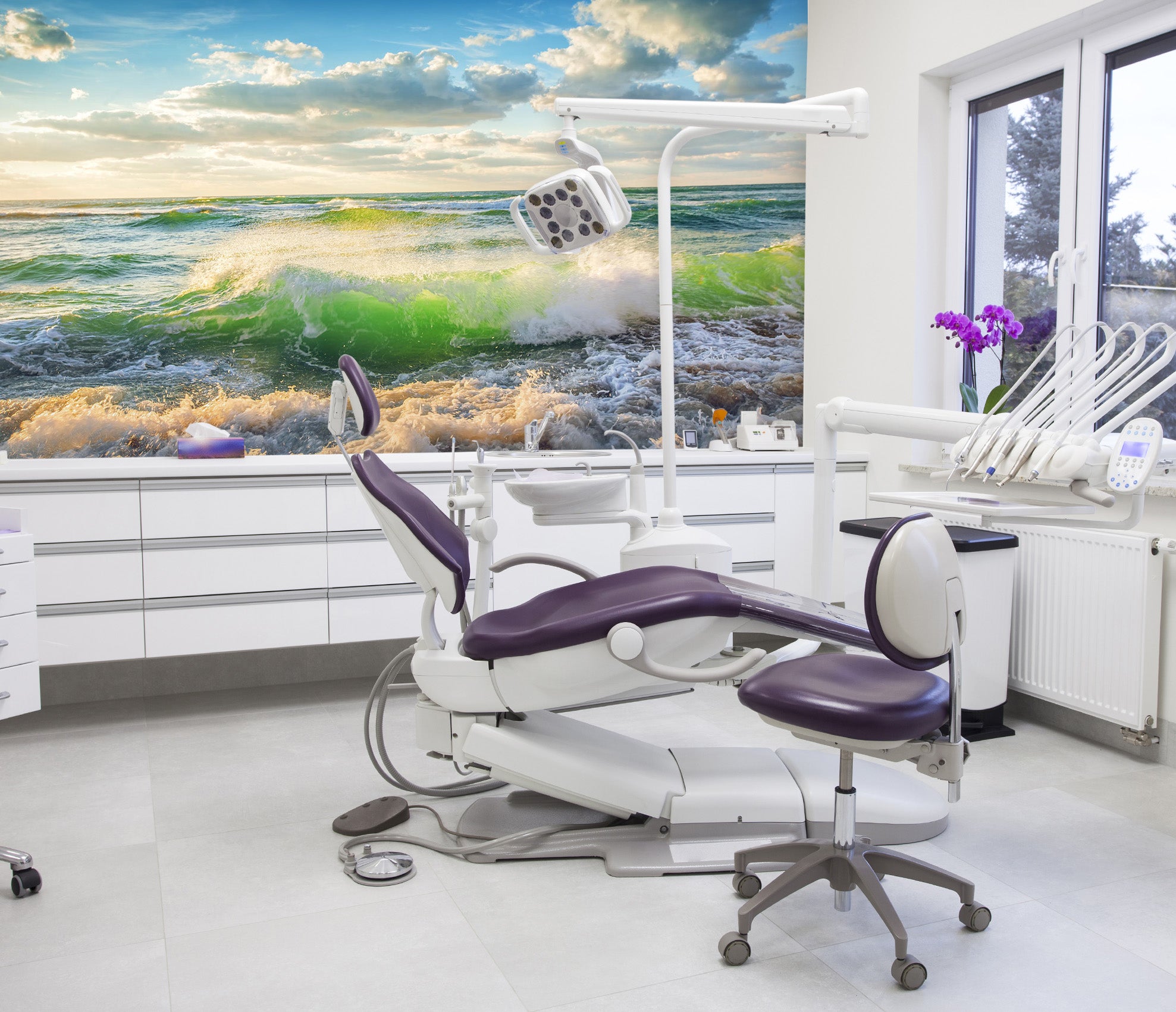 3D Sky Green Surf 317 Wall Murals