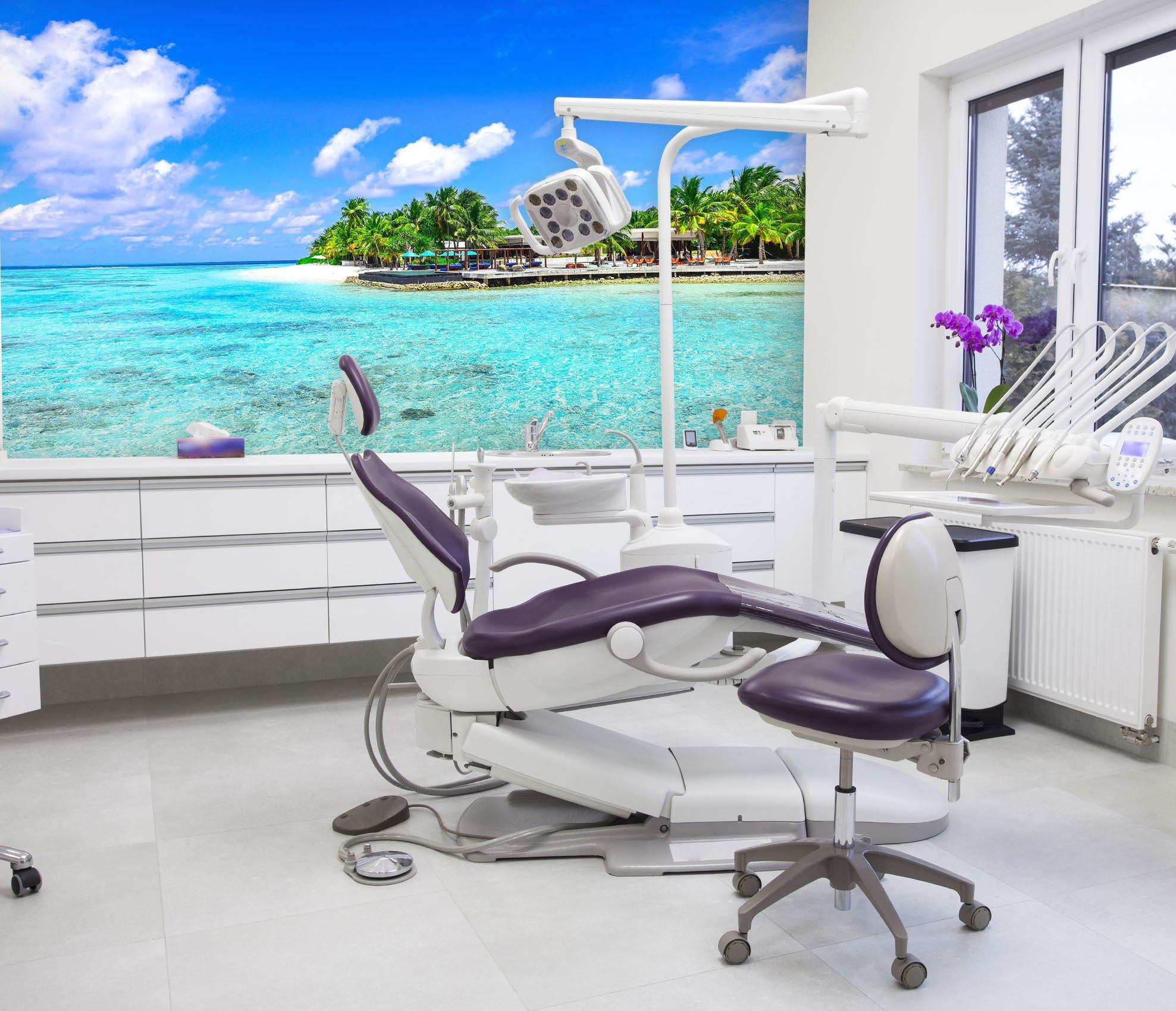 3D Beach Clouds 015 Wall Murals Wallpaper AJ Wallpaper 2 