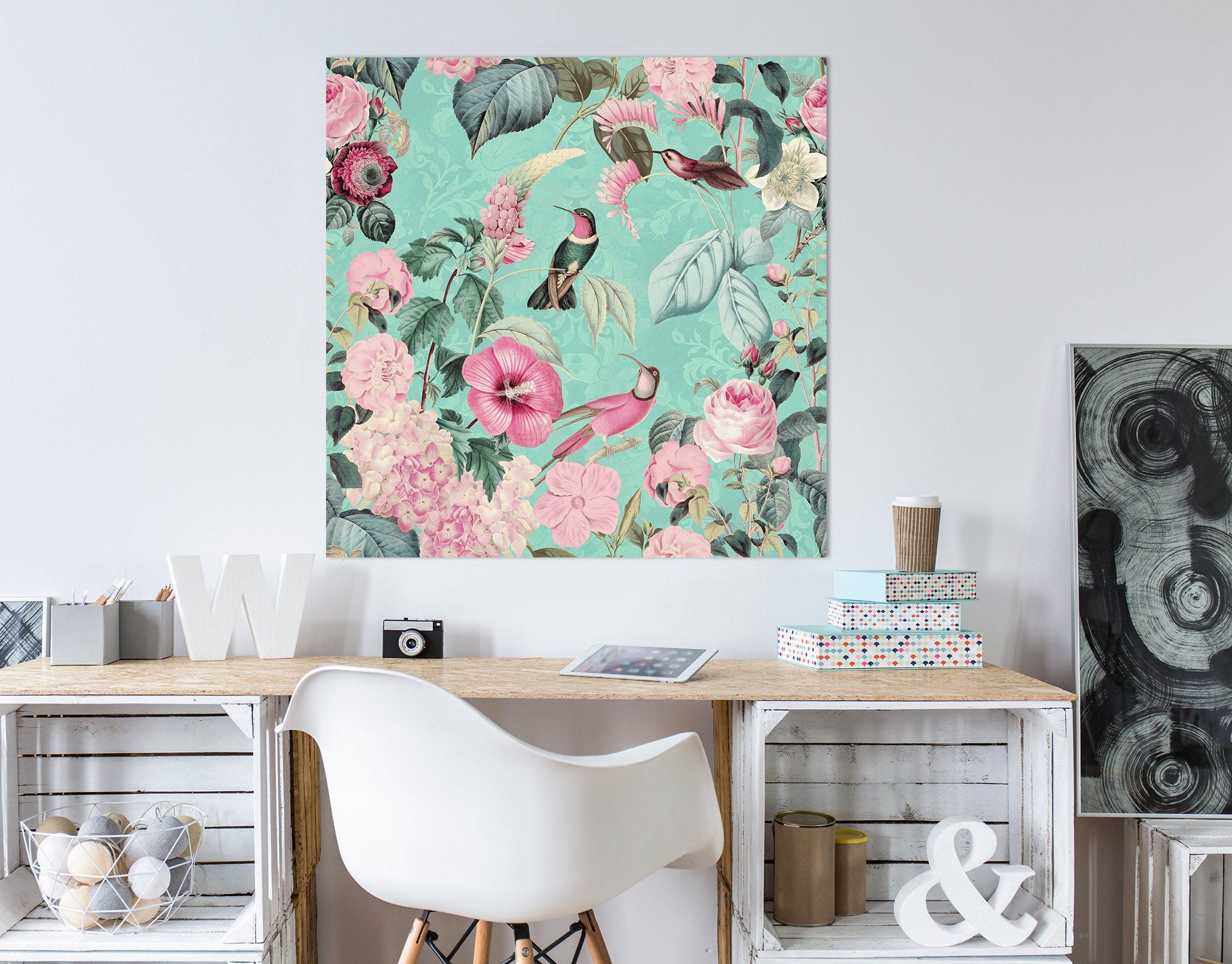 3D Bird Flowers 025 Andrea haase Wall Sticker Wallpaper AJ Wallpaper 2 