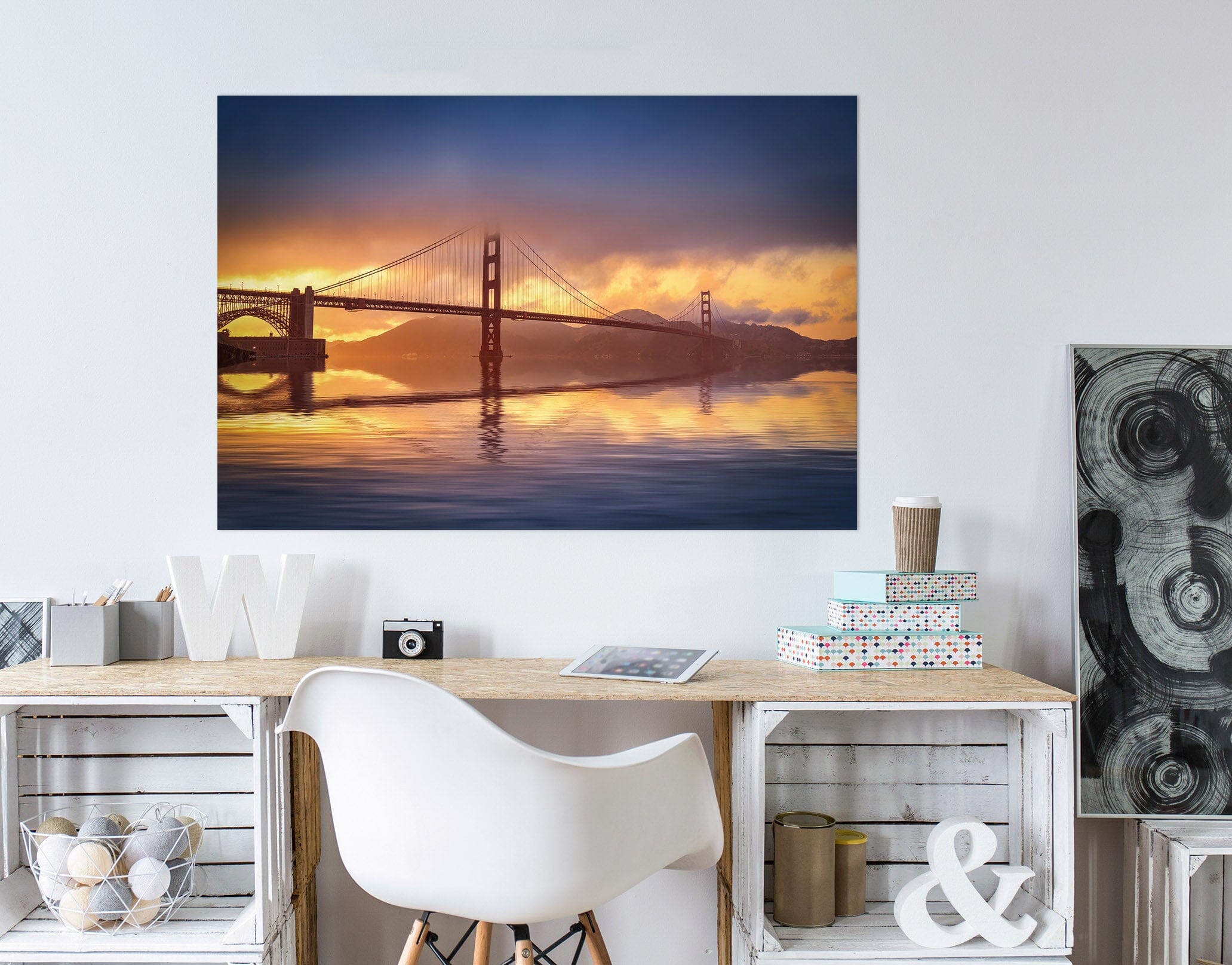 3D Sea Bridge 214 Marco Carmassi Wall Sticker Wallpaper AJ Wallpaper 2 