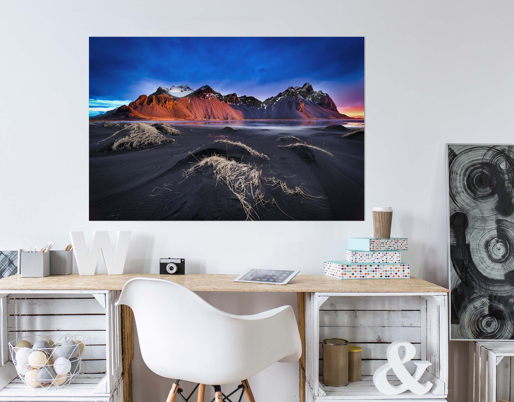 3D Red Mountain Peak 216 Marco Carmassi Wall Sticker Wallpaper AJ Wallpaper 2 