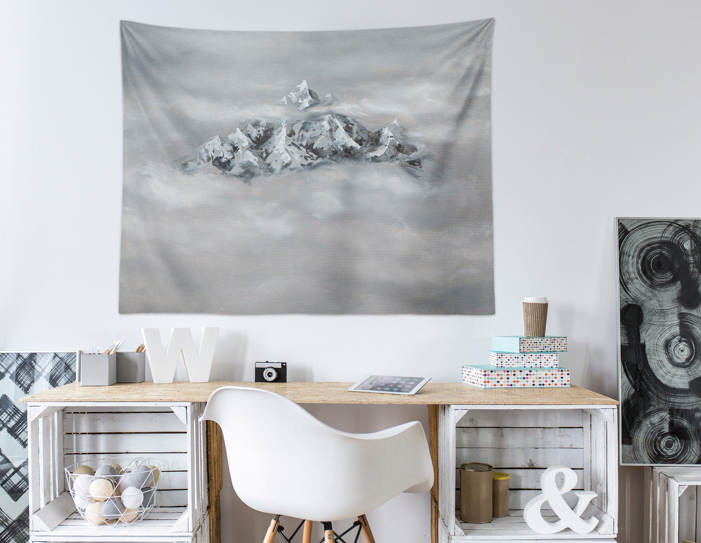 3D Mountain Cloud 867 Marina Zotova Tapestry Hanging Cloth Hang