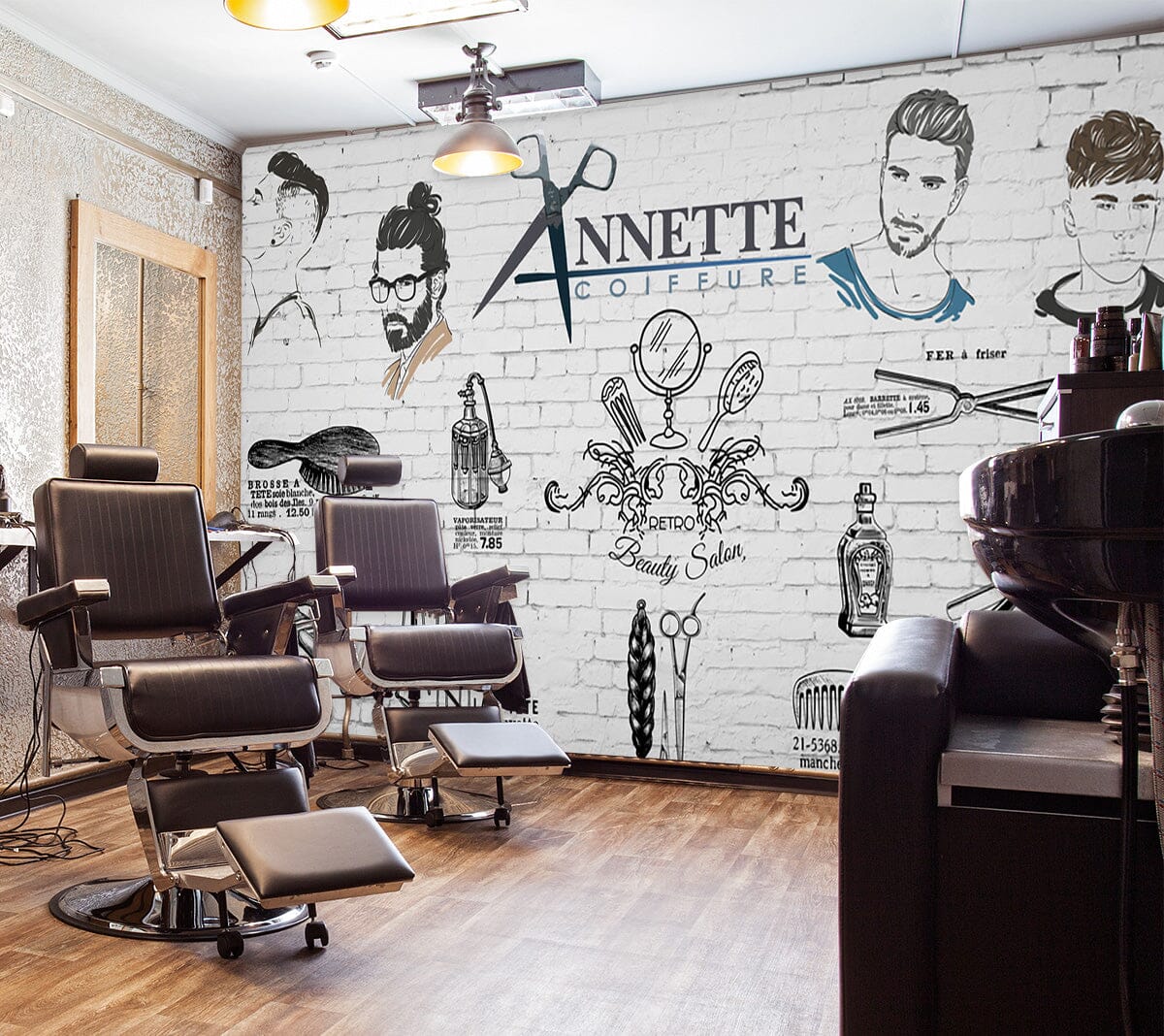 3D Haircut Sign 1474 Barber Shop Wall Murals Wallpaper AJ Wallpaper 2 