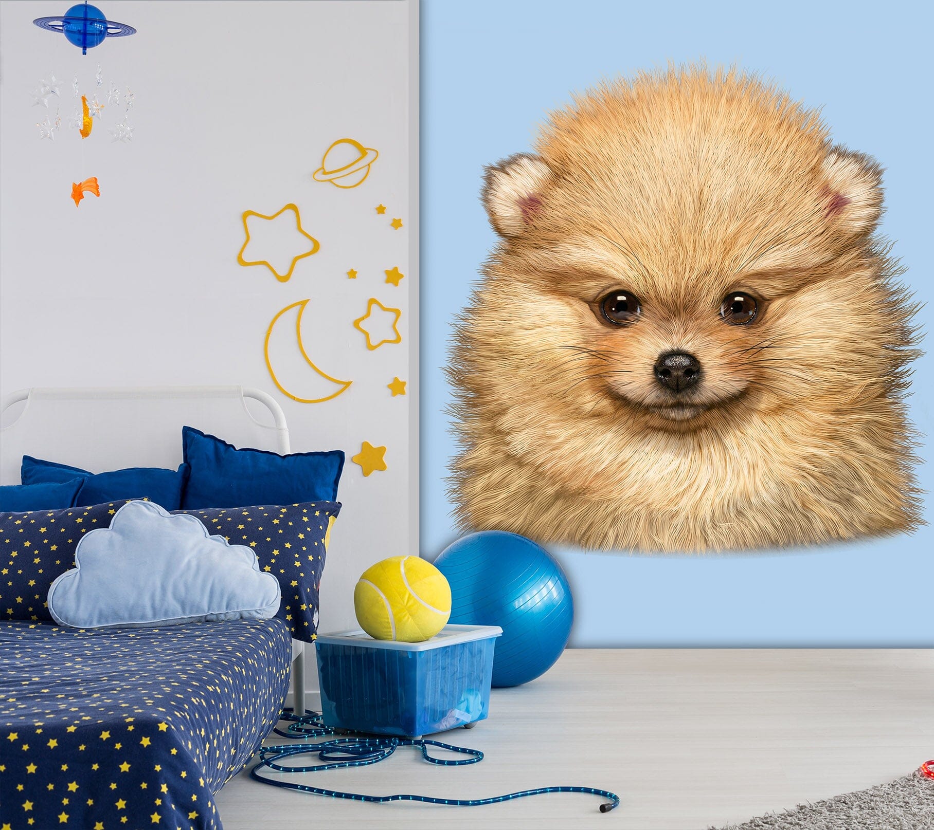 3D Cute Dog 1539 Wall Murals Exclusive Designer Vincent Wallpaper AJ Wallpaper 2 