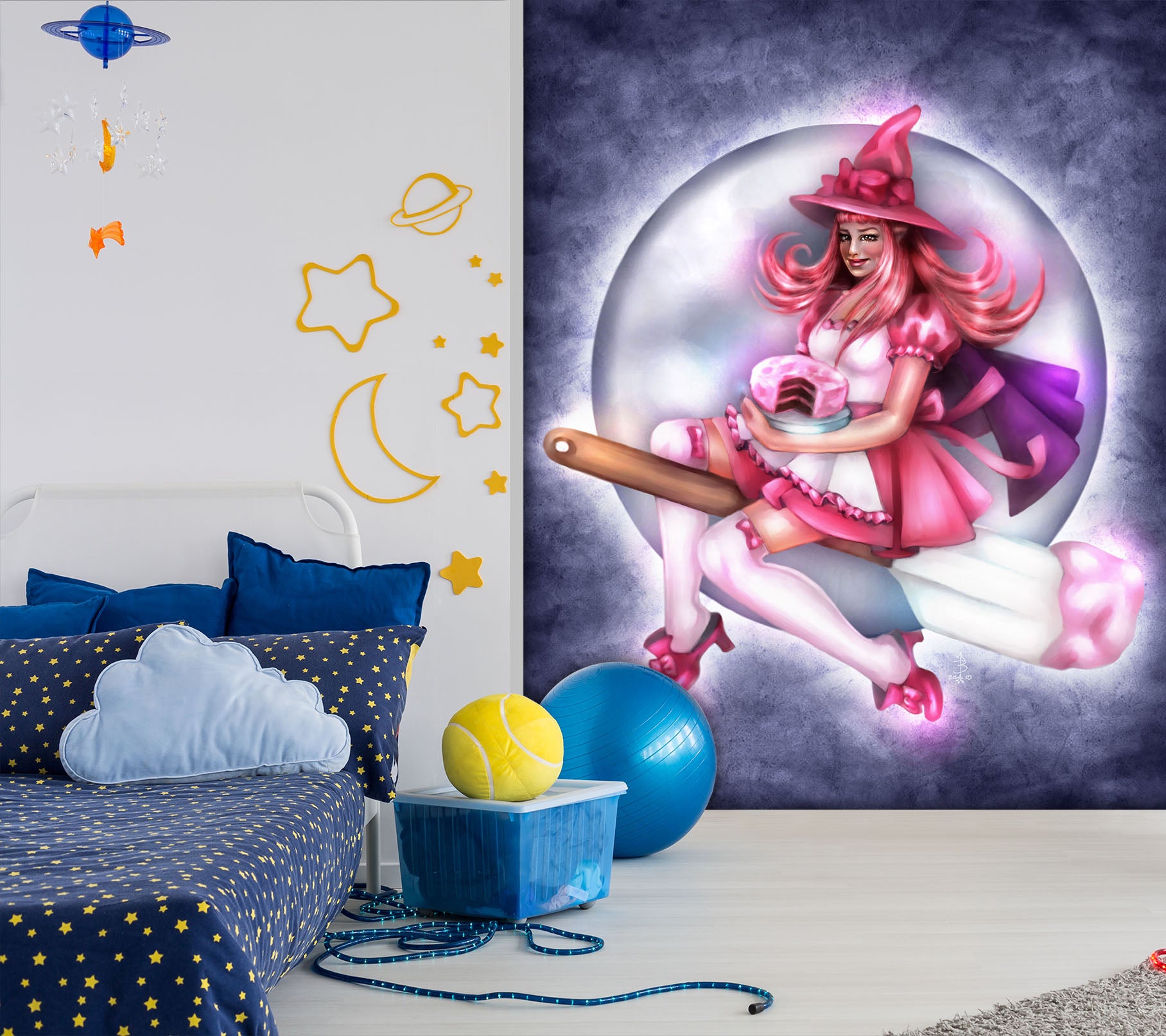 3D Magic Woman 8783 Brigid Ashwood Wall Mural Wall Murals