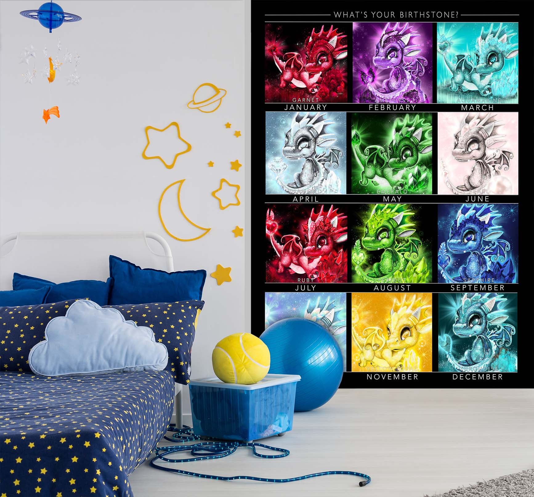 3D Month Dragon 8473 Sheena Pike Wall Mural Wall Murals