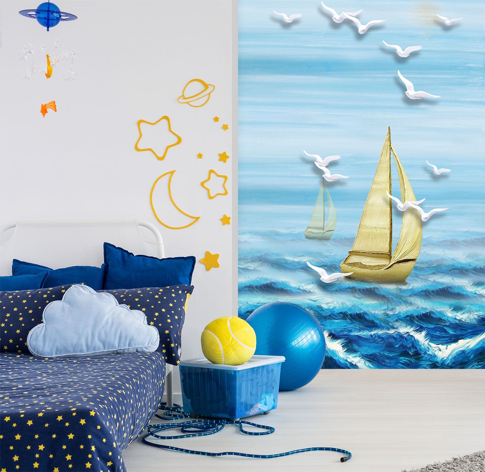 3D Sea Waves 1849 Wall Murals Wallpaper AJ Wallpaper 2 