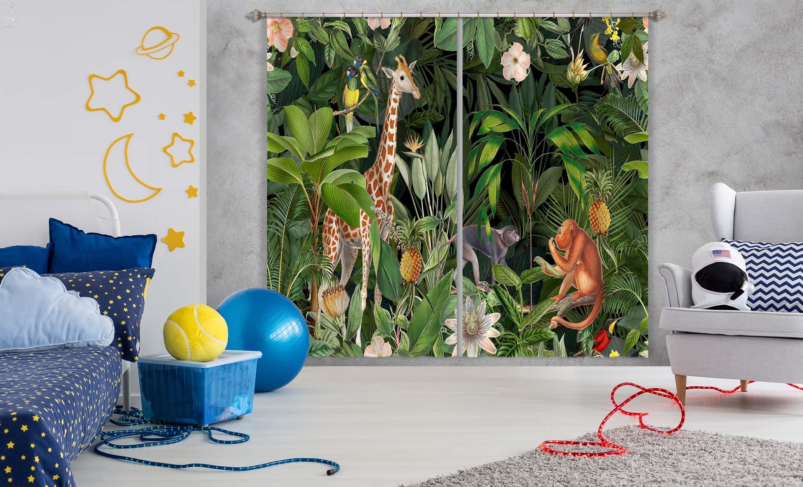 3D Animal Home 076 Andrea haase Curtain Curtains Drapes Curtains AJ Creativity Home 