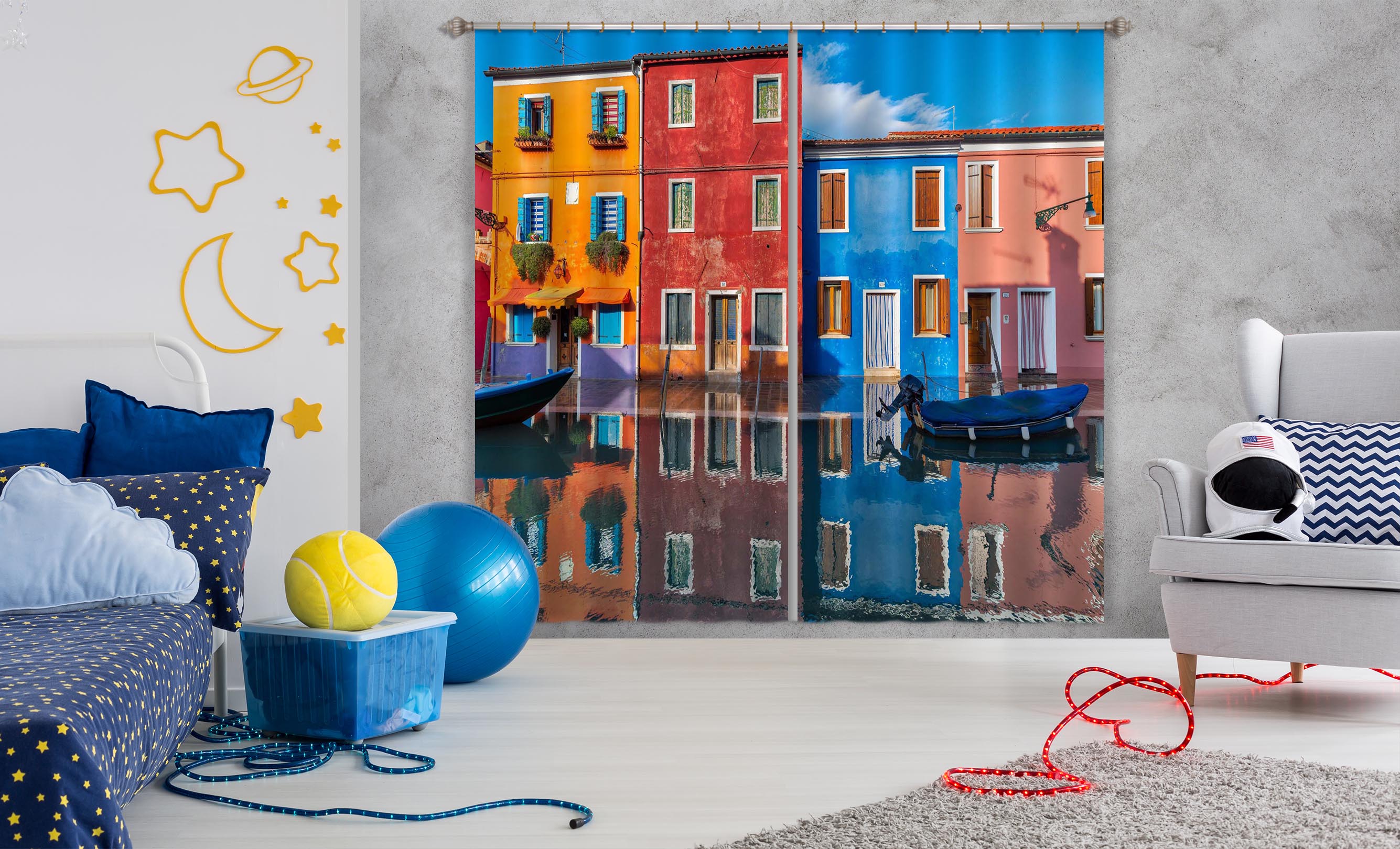 3D Color House 103 Marco Carmassi Curtain Curtains Drapes