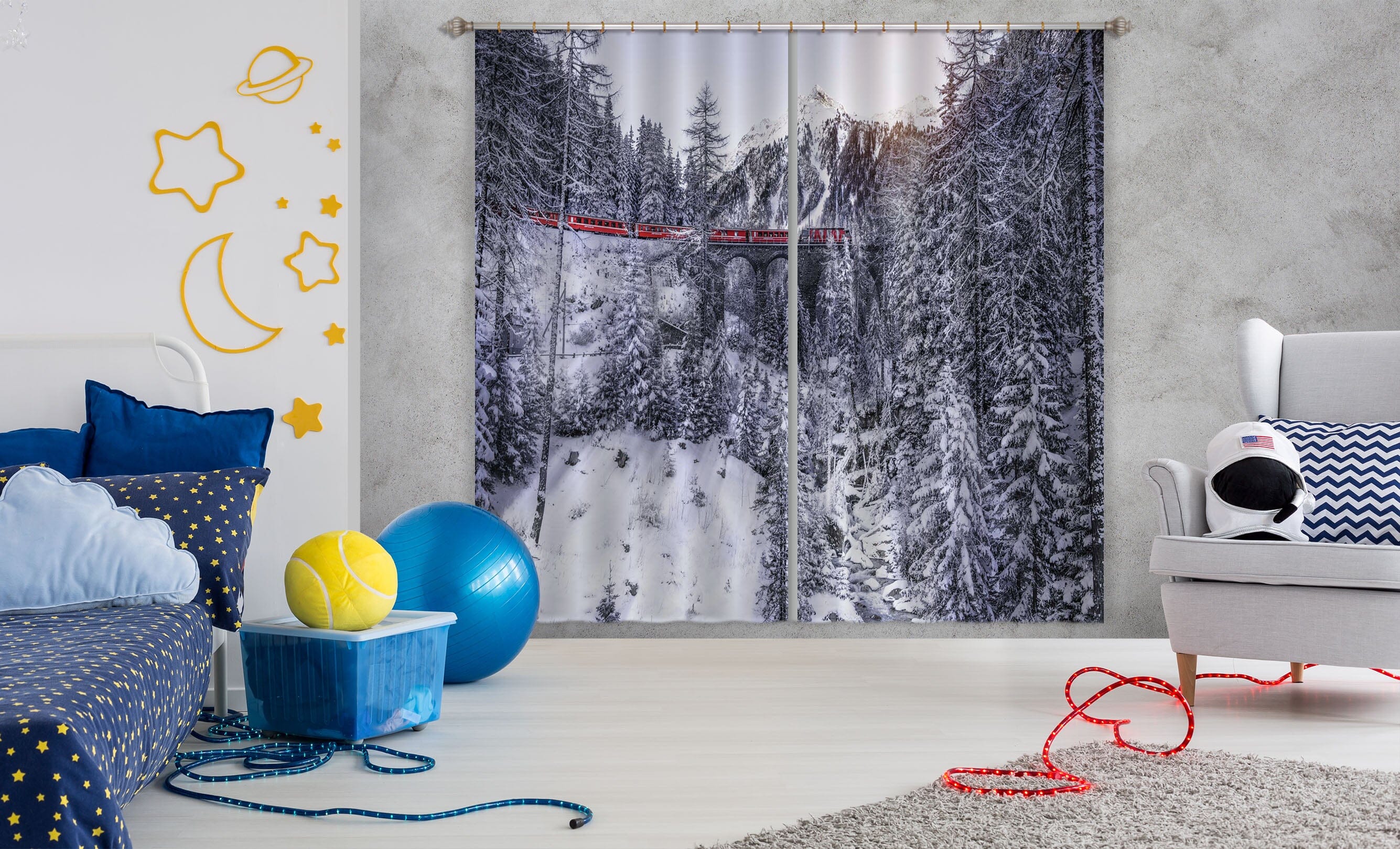 3D Snow 103 Marco Carmassi Curtain Curtains Drapes Curtains AJ Creativity Home 