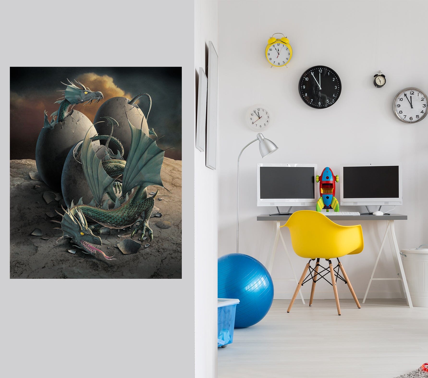 3D Dragon Offspring 033 Vincent Hie Wall Sticker Wallpaper AJ Wallpaper 2 