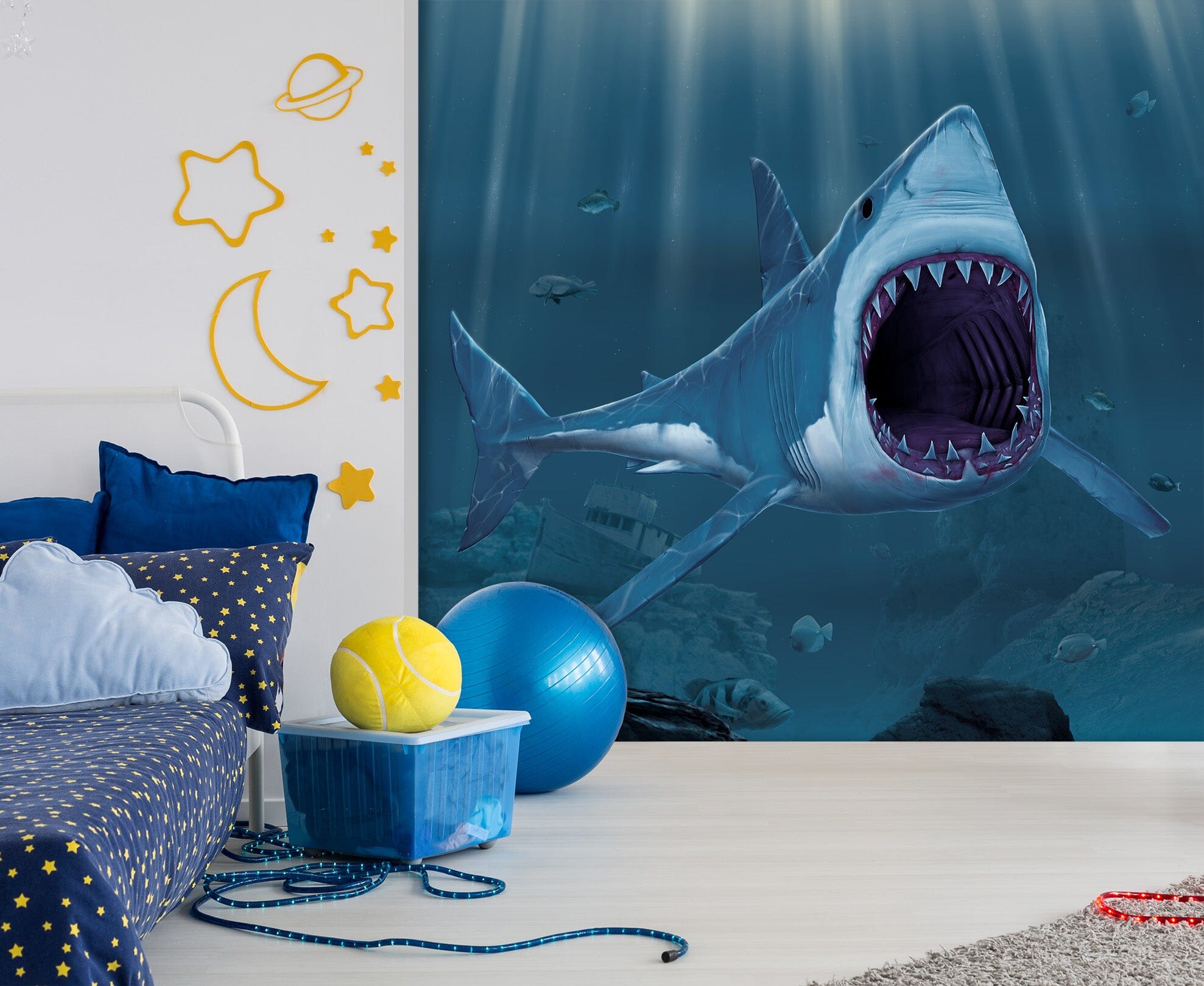 3D Shark Bite 1548 Wall Murals Exclusive Designer Vincent Wallpaper AJ Wallpaper 2 