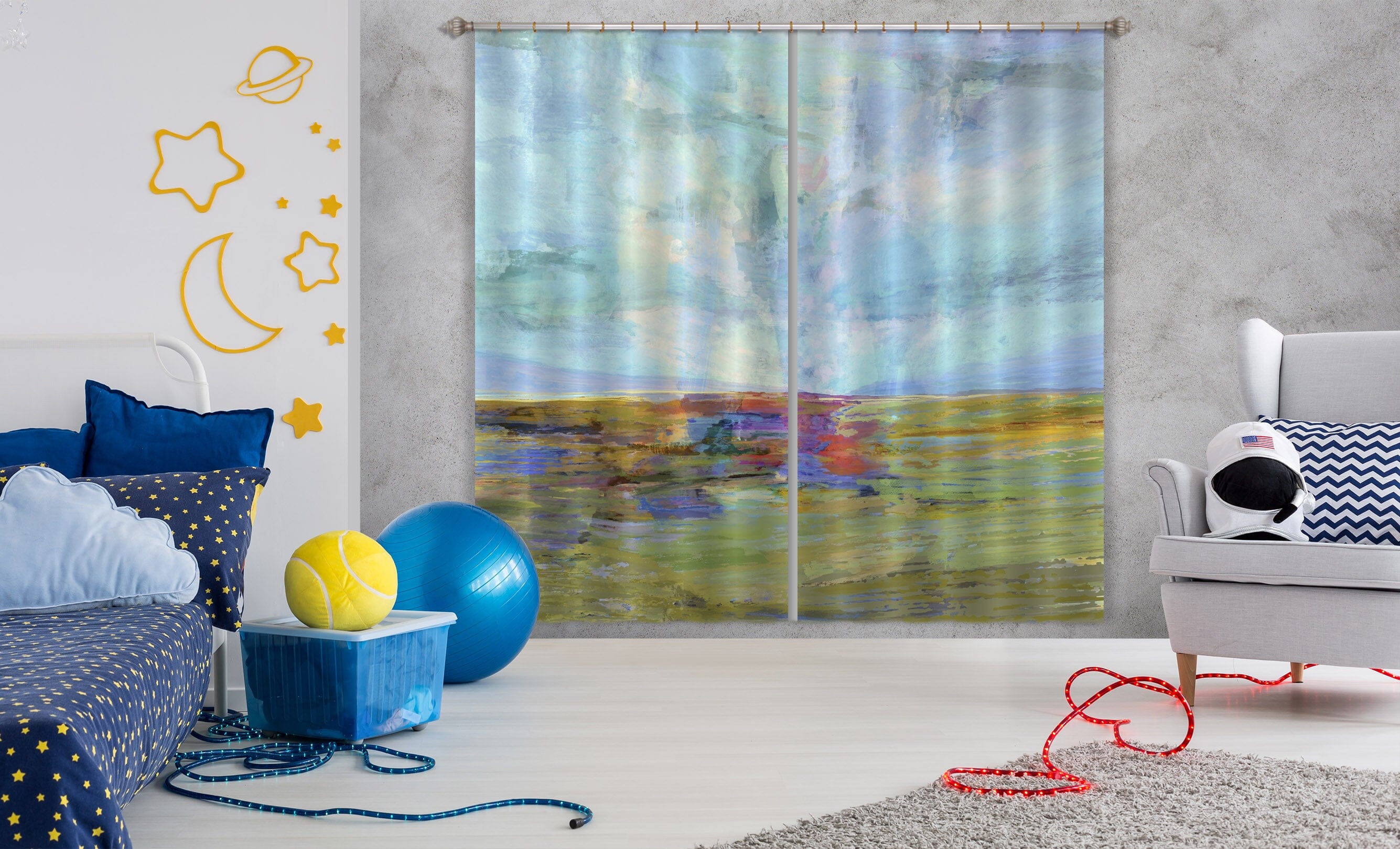 3D Green Grassland 057 Michael Tienhaara Curtain Curtains Drapes Curtains AJ Creativity Home 