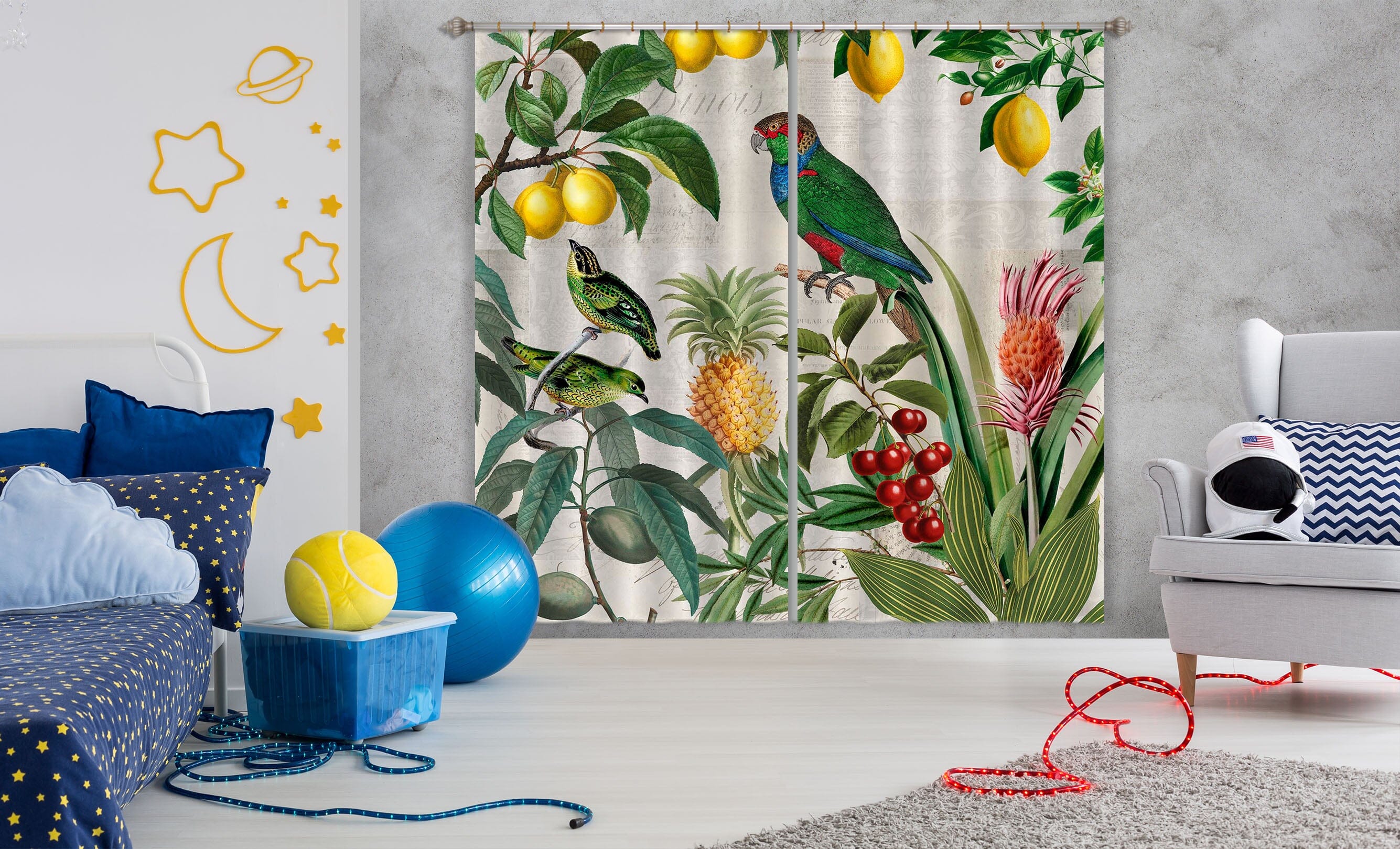3D Fruit Paradise 057 Andrea haase Curtain Curtains Drapes Curtains AJ Creativity Home 